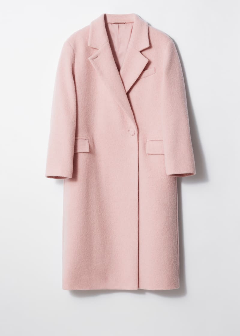 Zweireihiger Wollmantel Hellrosa Ladies H&M AT