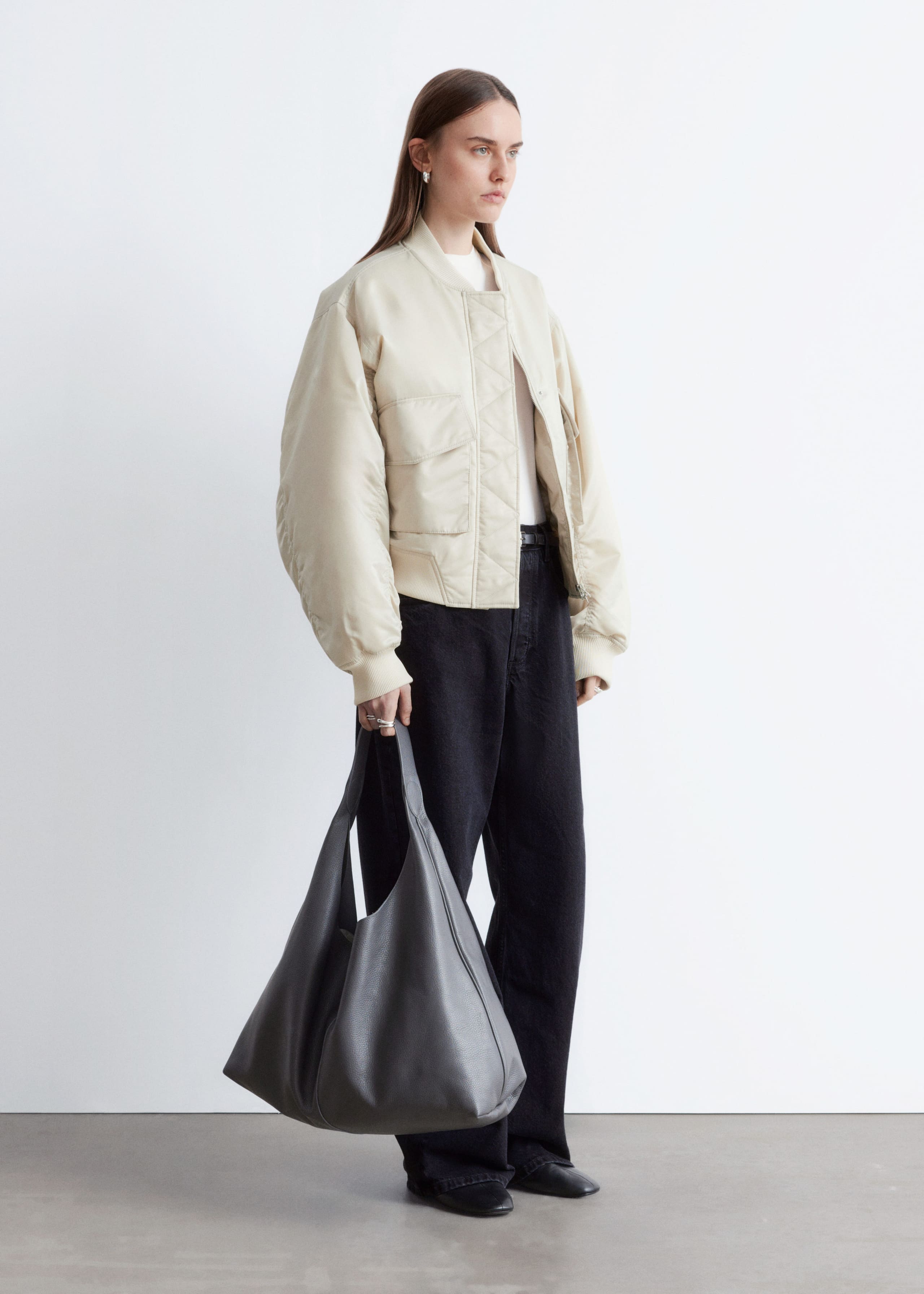 Image of Padded Bomber Jacket