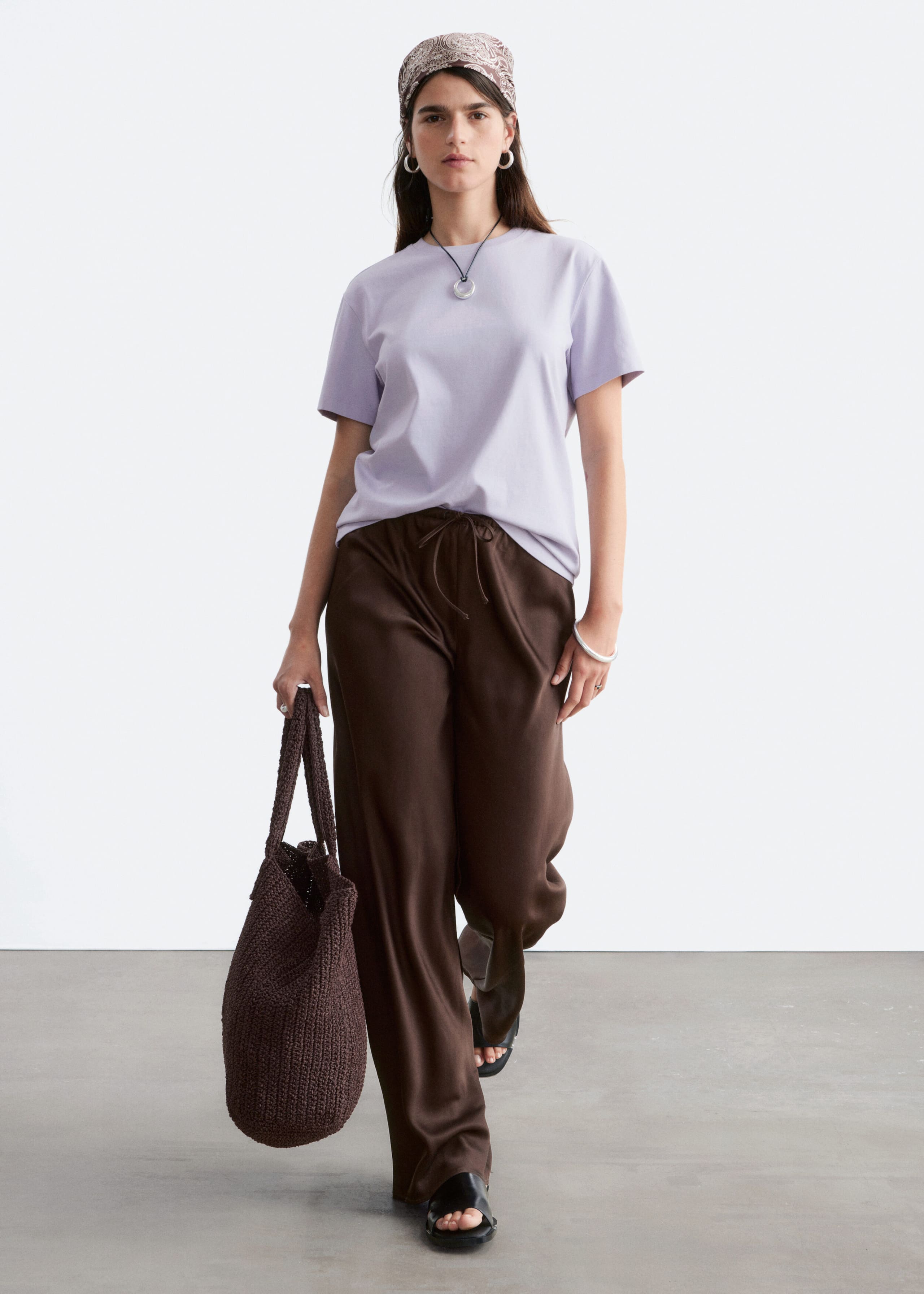 Image of Cotton Crew-Neck T-Shirt