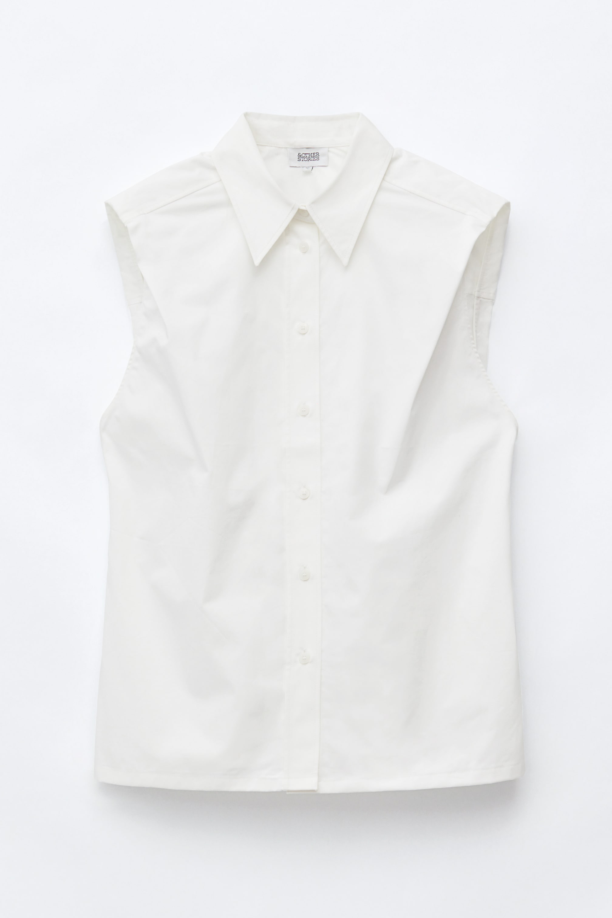 Größeres Bild ansehen: Ärmelloses Hemd aus Pima-Baumwolle - Weiß - Ladies | H&M DE 1