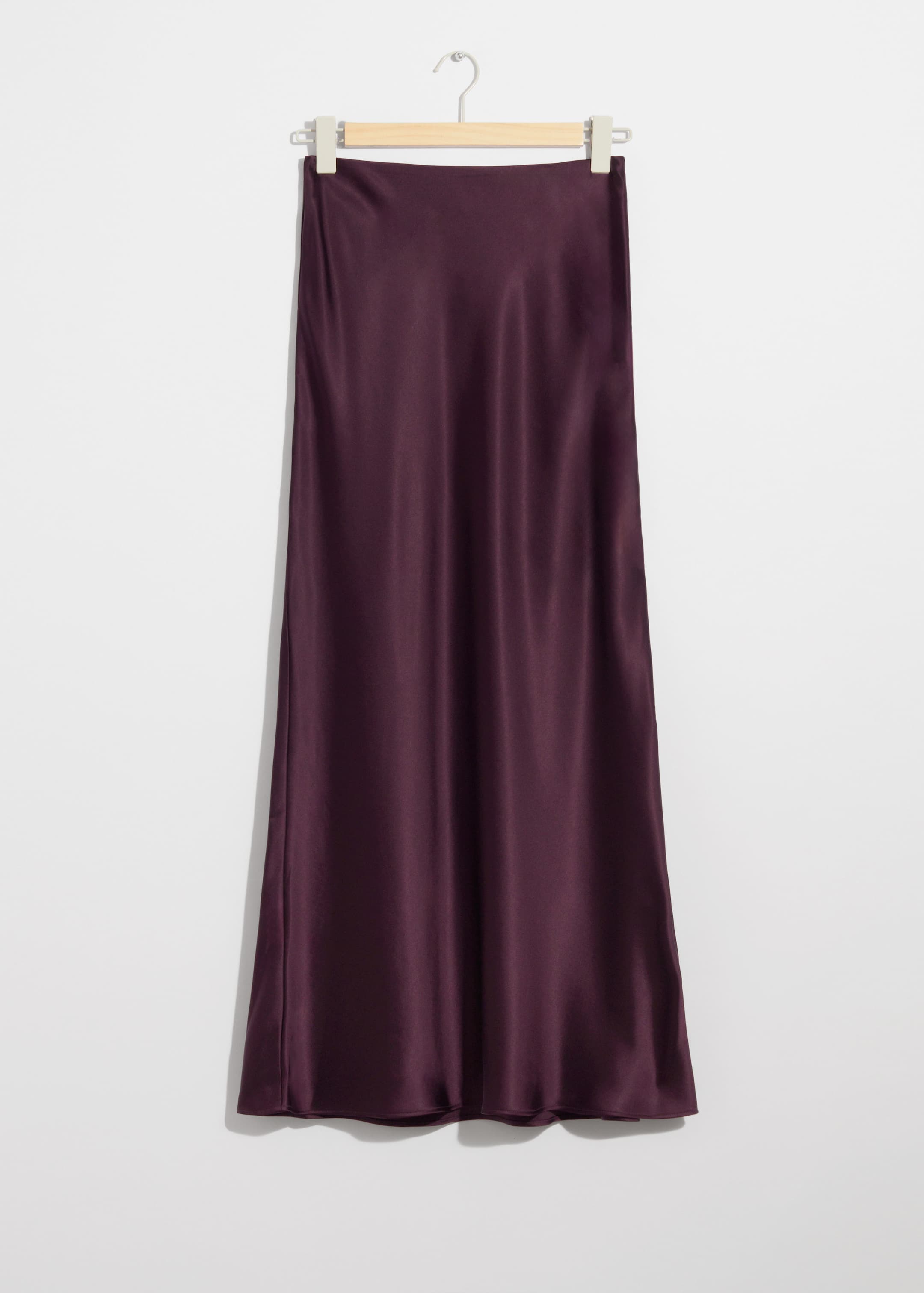View larger image: Satin Maxi Skirt - Purple - Ladies | H&M GB 1