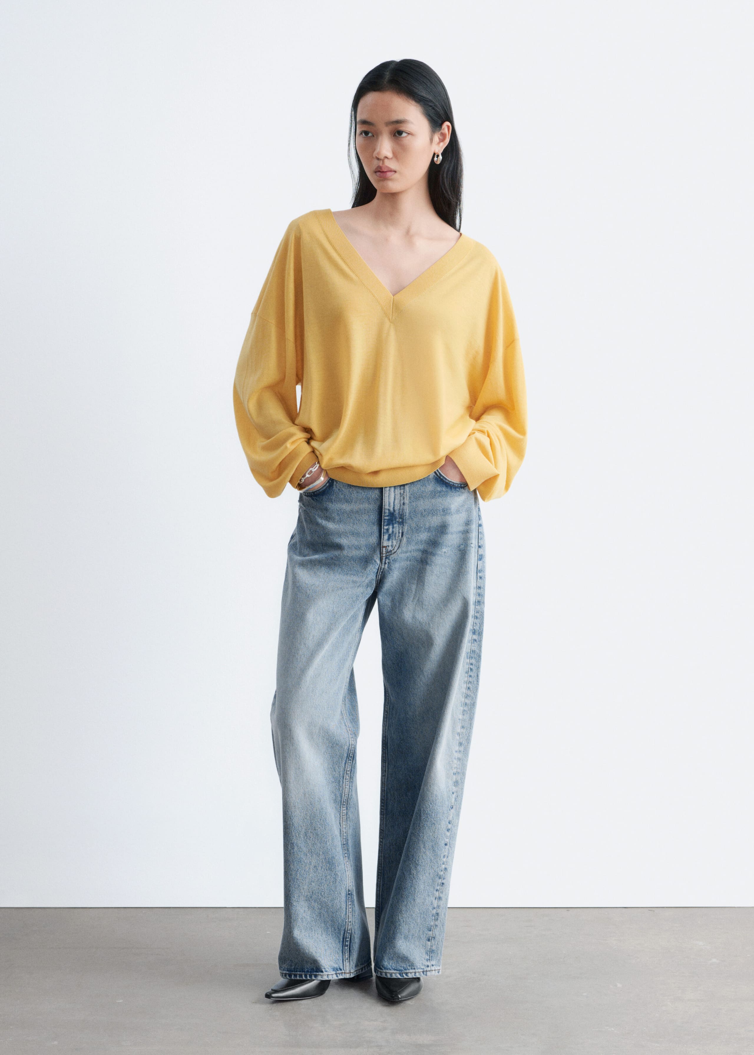 Image of Jersey de lana merino y corte holgado