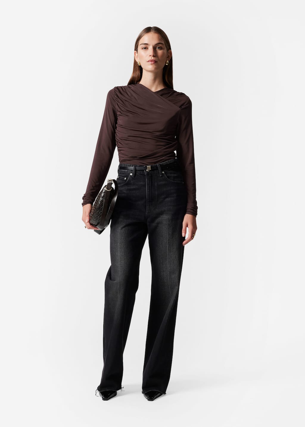 Haut portefeuille froncé - Vert - Lookbook