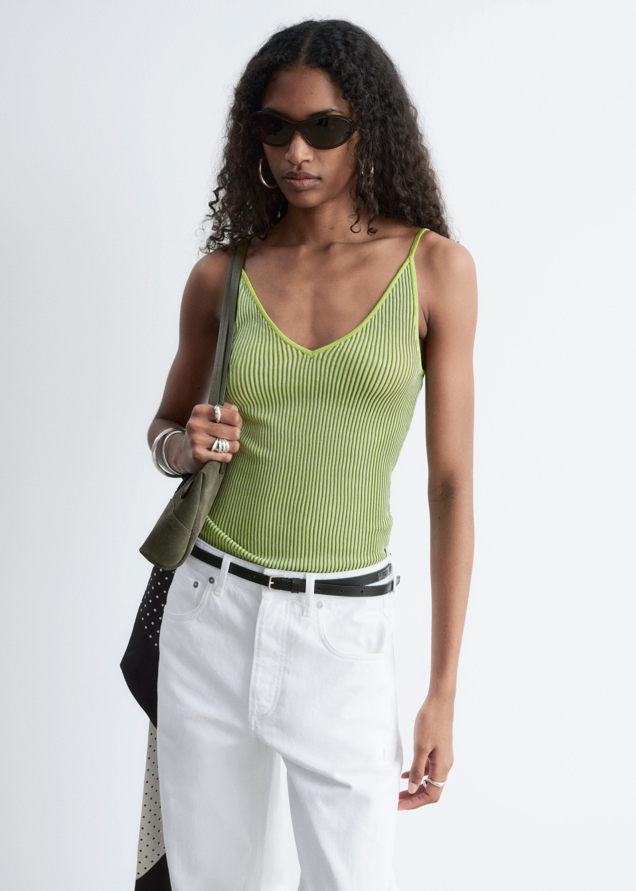 Rib-Knit Camisole - Green - & Other Stories GG