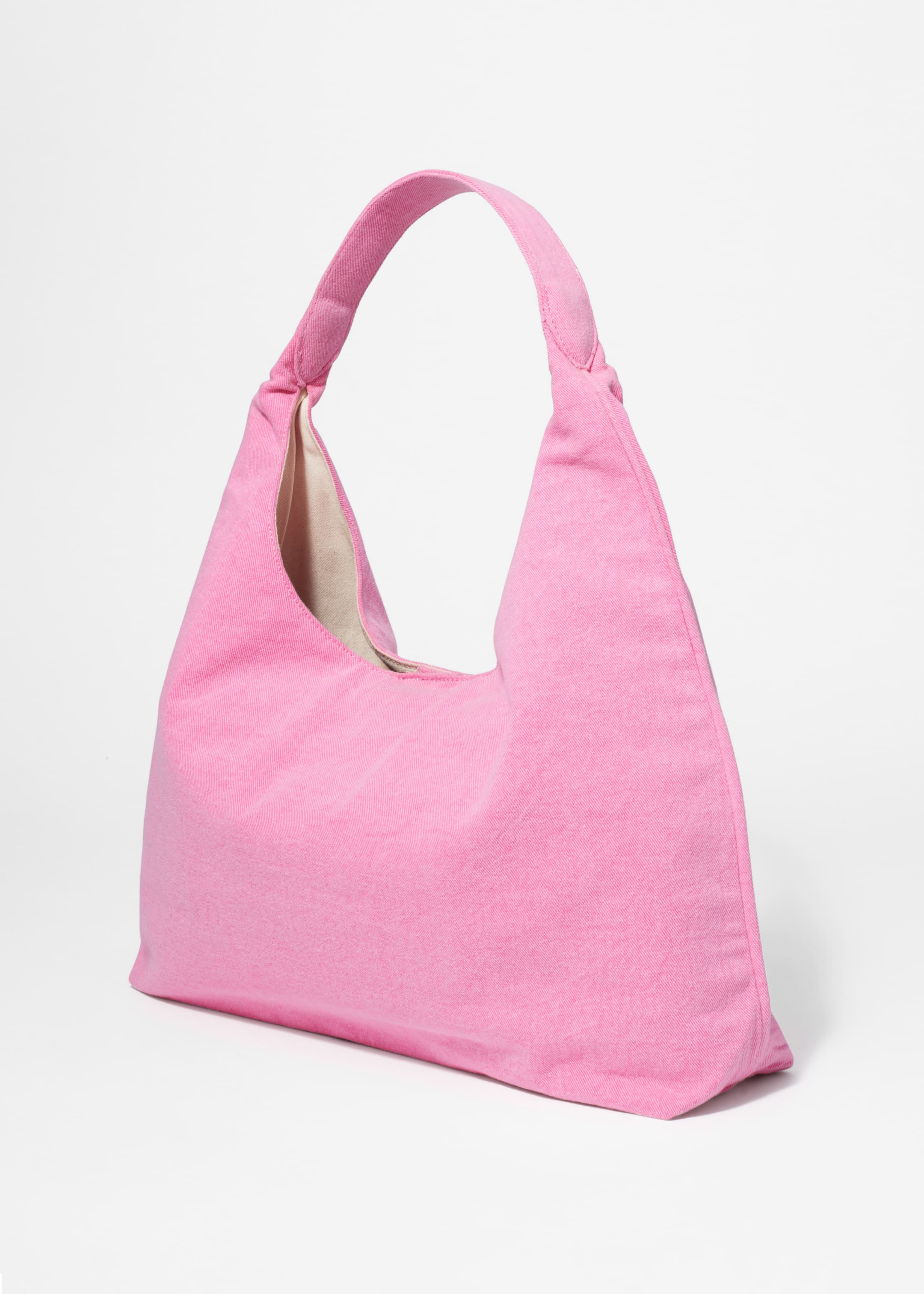 Se større billede: Totebag i forvasket denim - Pink - DAME | H&M DK 3