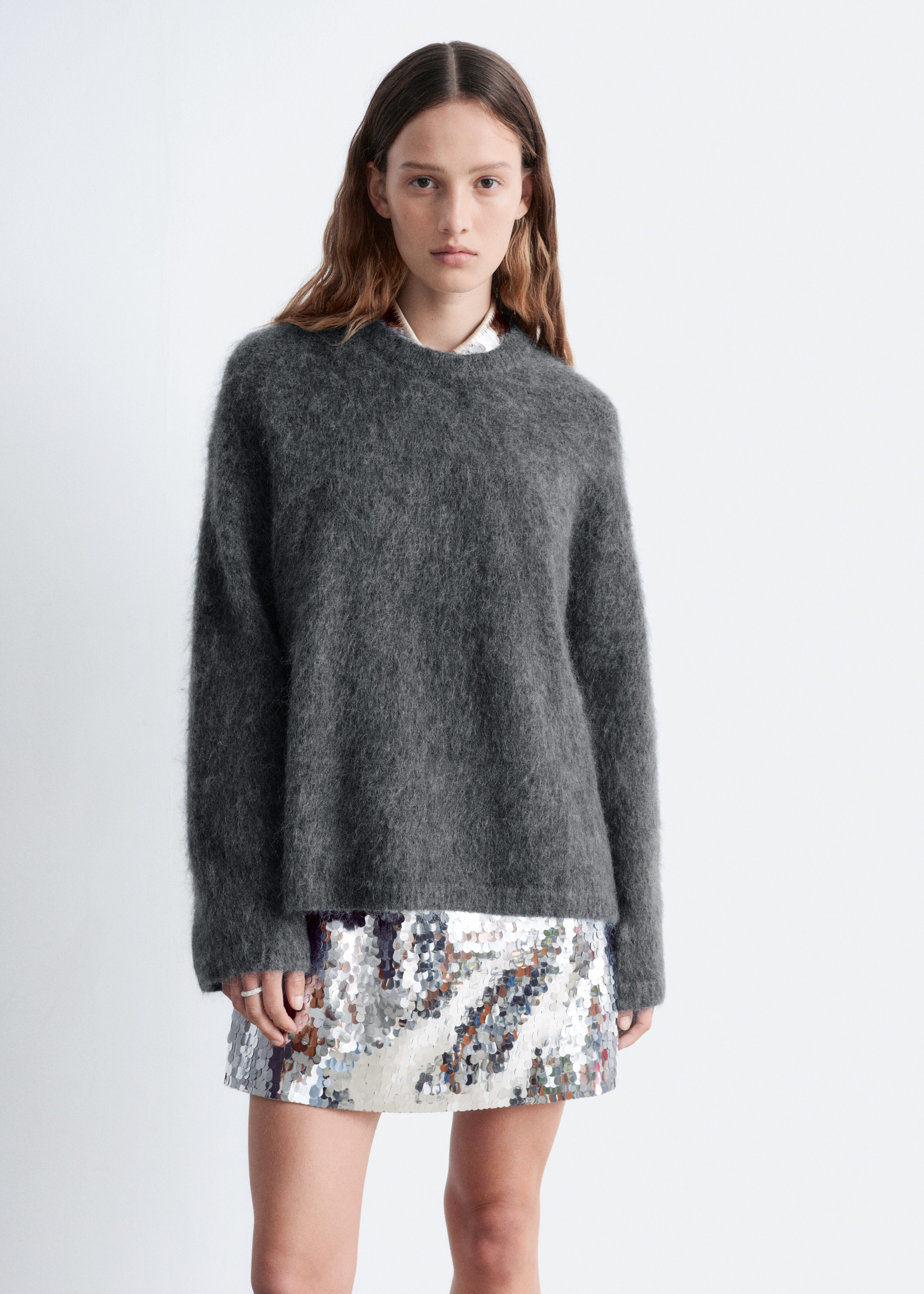 Mohair-Blend Jumper - Dark Grey - Sweaters - & Other Stories GB