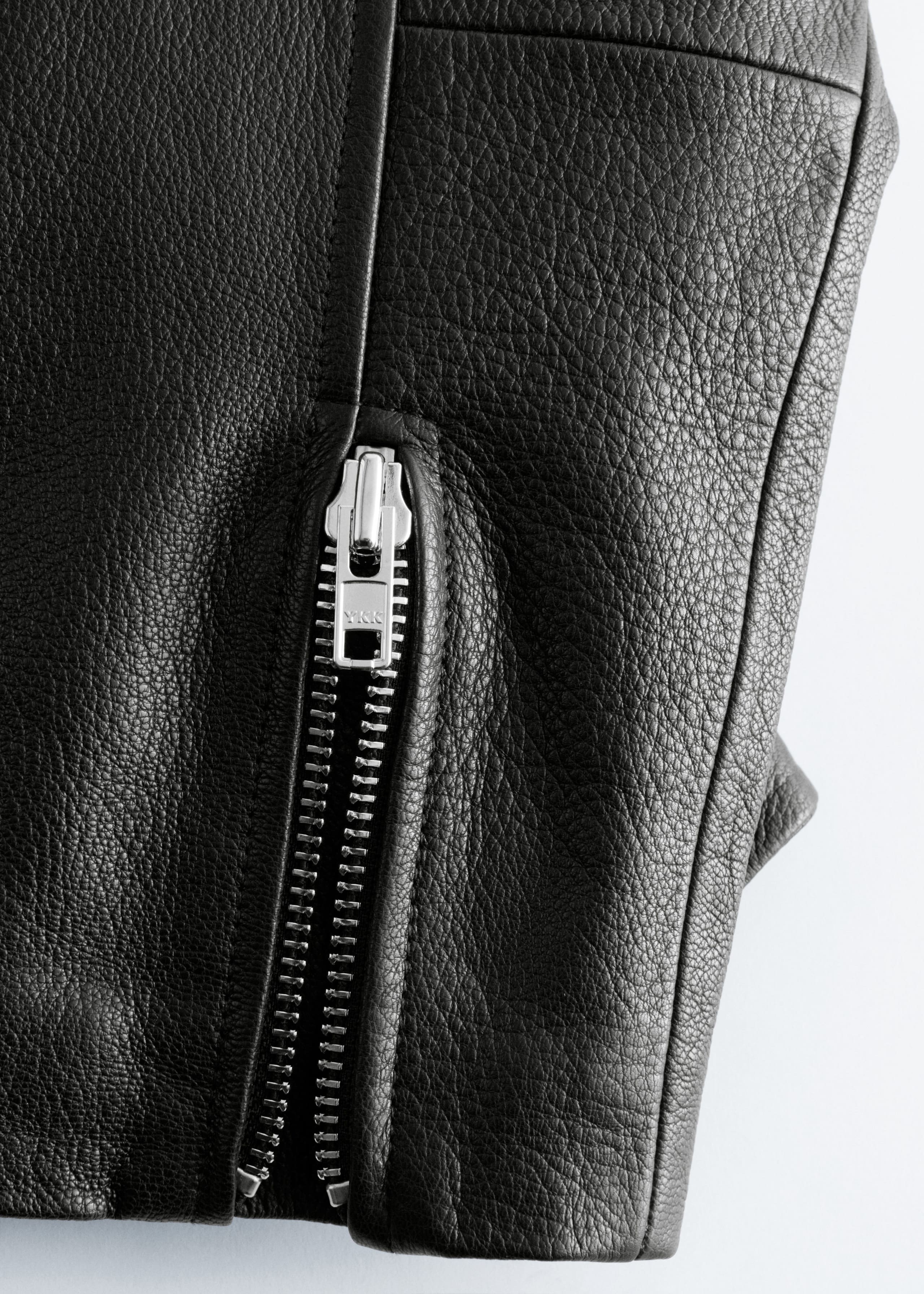 Image of Bikerjacke aus Leder mit Gürtel