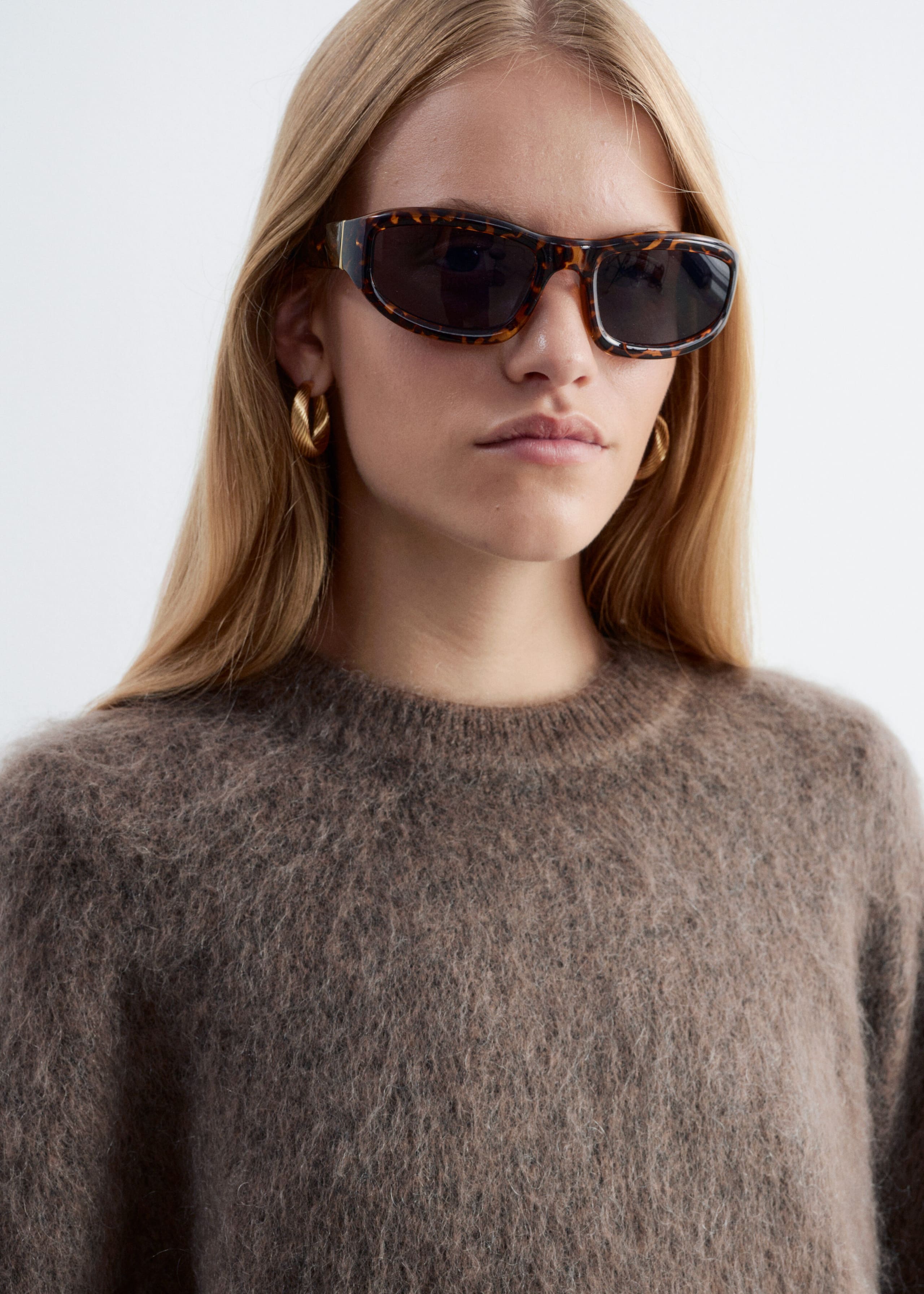 Pullover aus Mohair-Mix - Graubraun - Lookbook