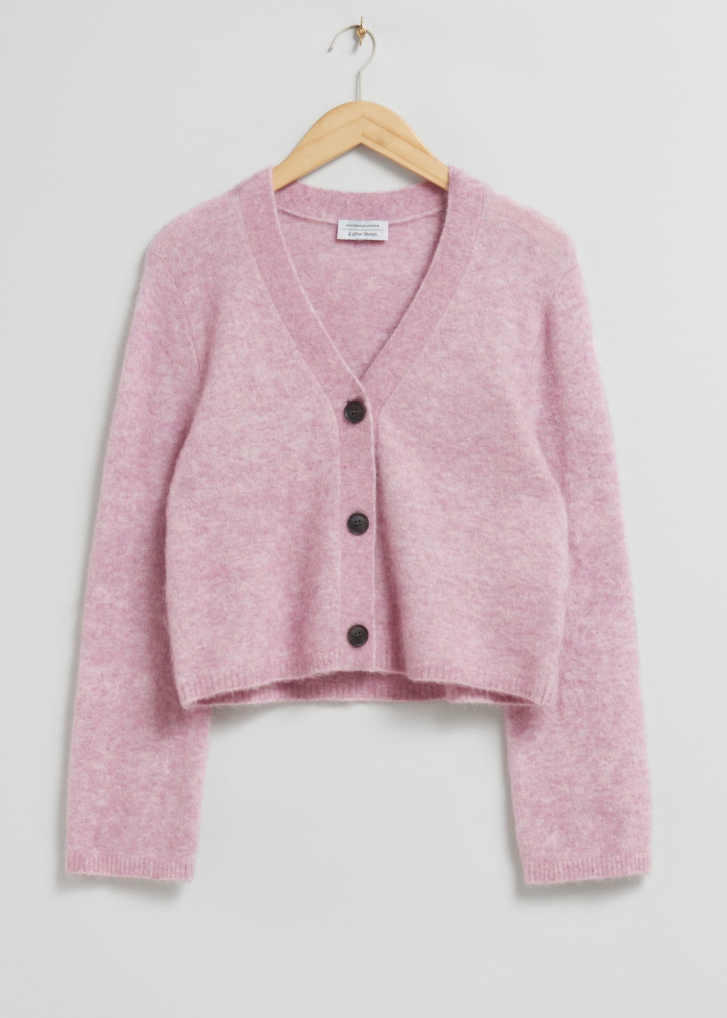 Knitted Cardigan - Light Pink Melange - Still Life