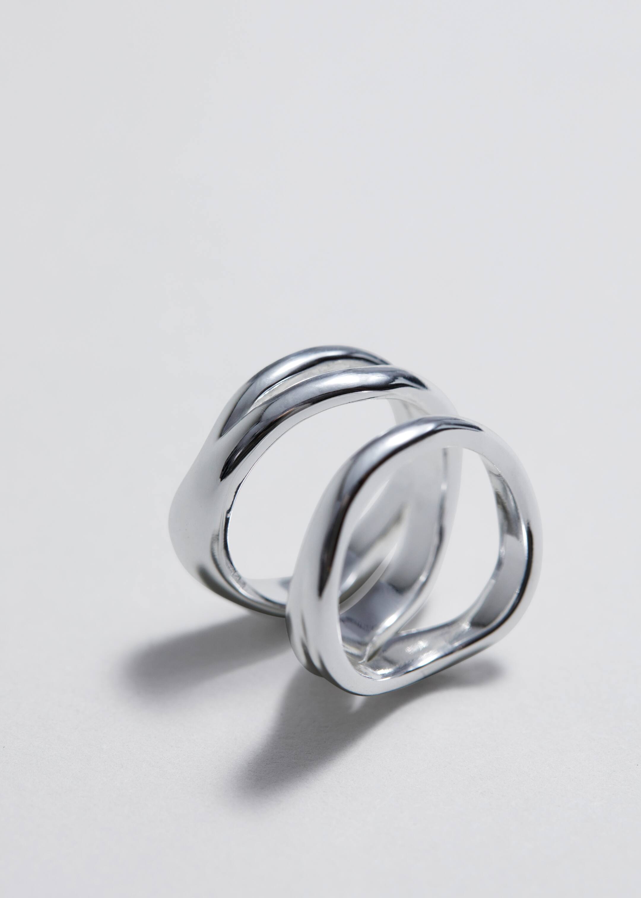 הצגת תמונה גדולה יותר: Triple Band Ring - כסוף - Ladies | H&M IL 2