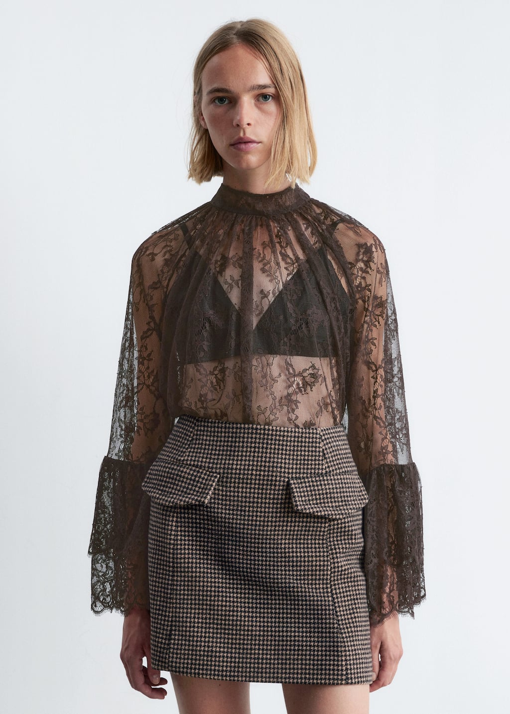 Image of Minifalda con bolsillos de solapa
