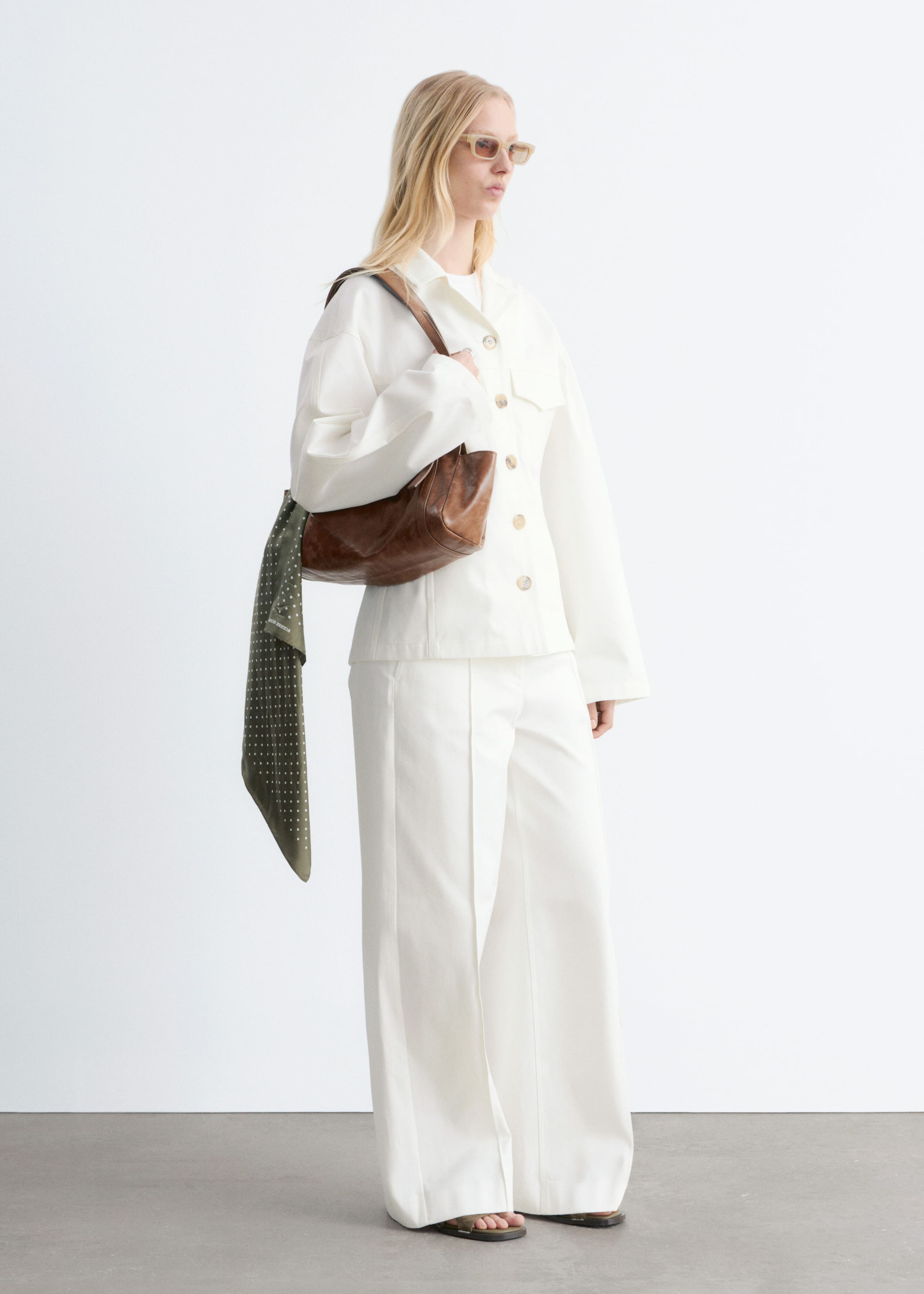 Image of Cotton Twill Tailored Jacket