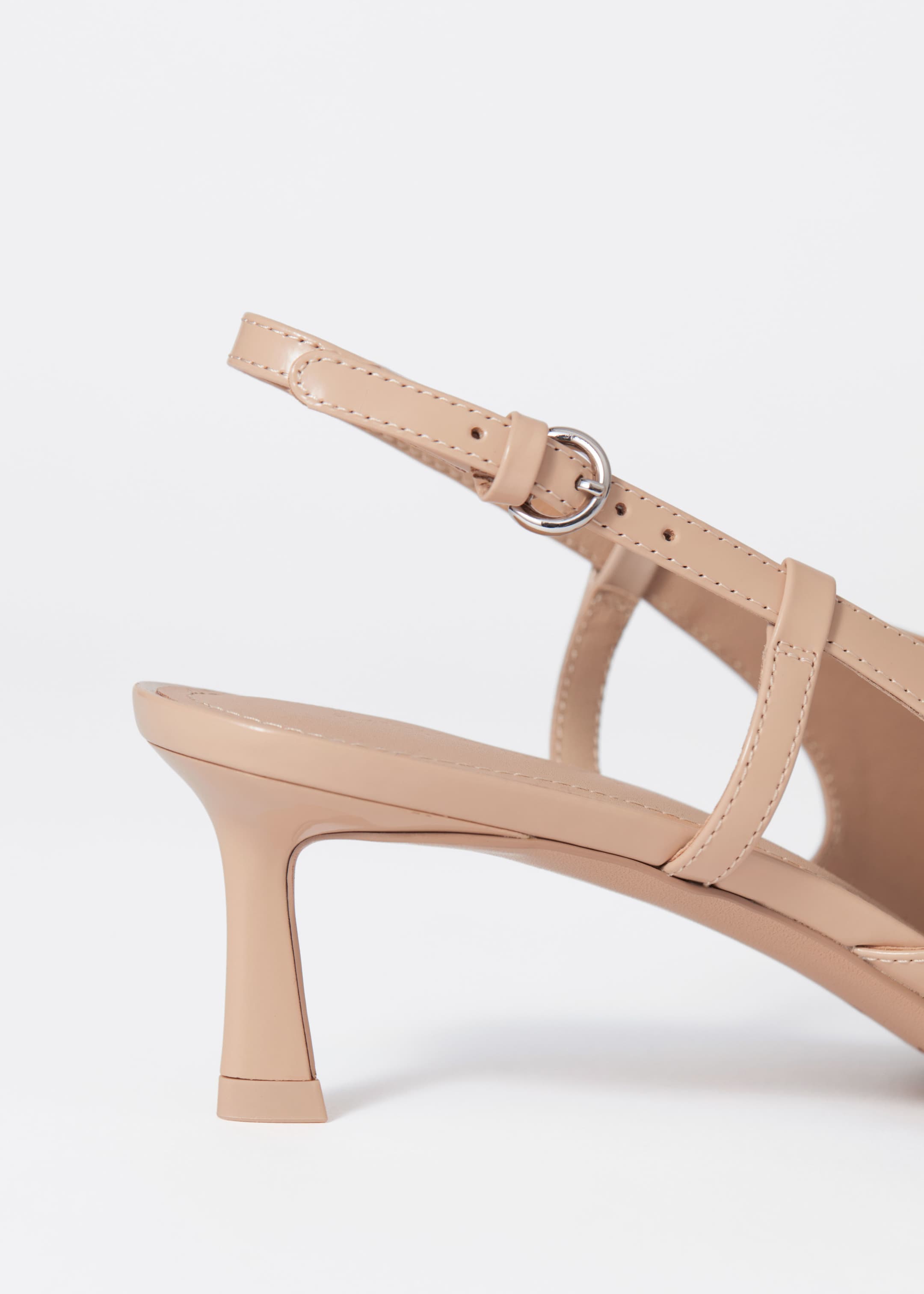 Ver imagen más grande: Zapatos de tacón destalonados clásicos de piel - Beige - MUJER | H&M ES 4