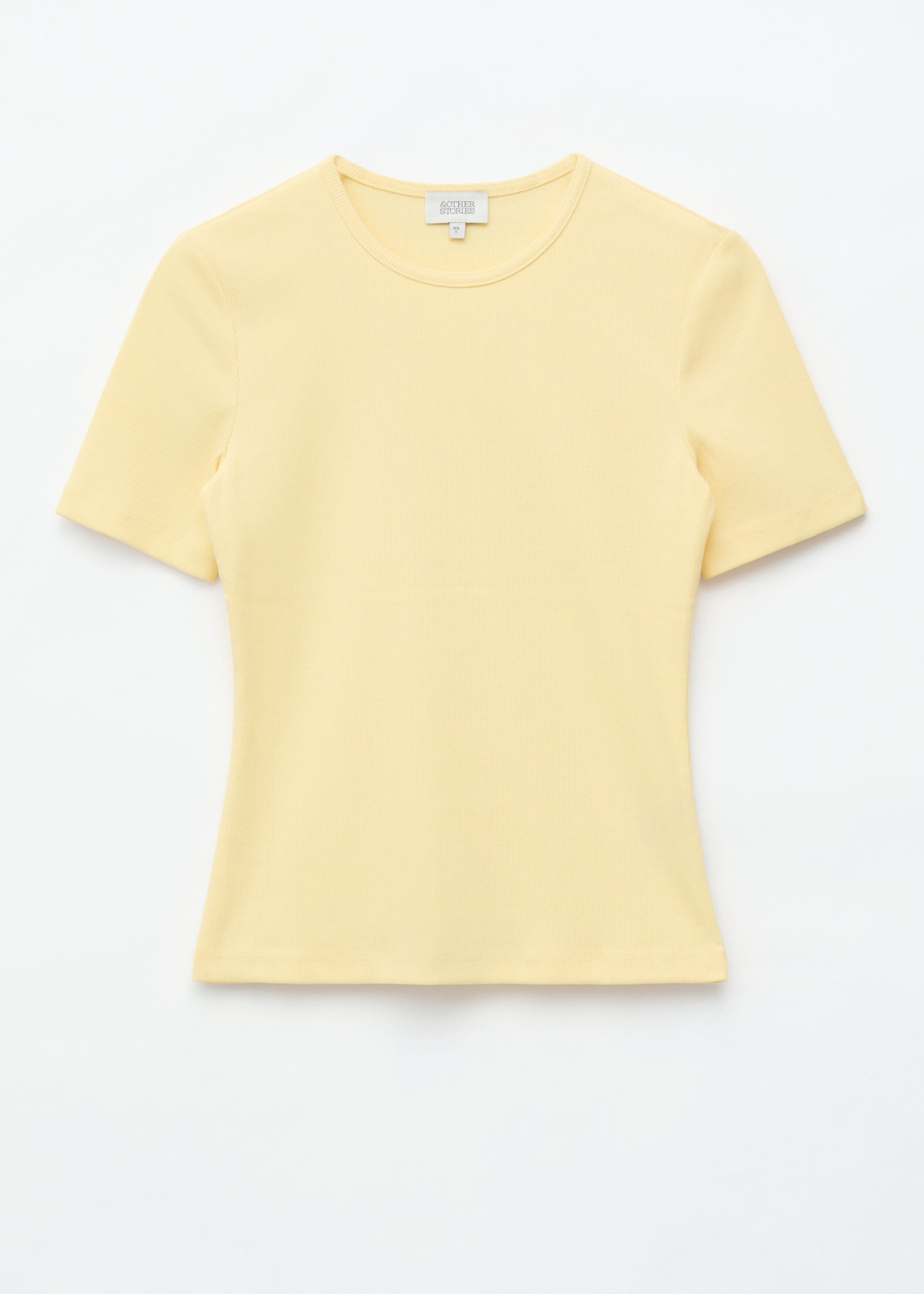 Ribbed T-shirt - Light Yellow - Still Life