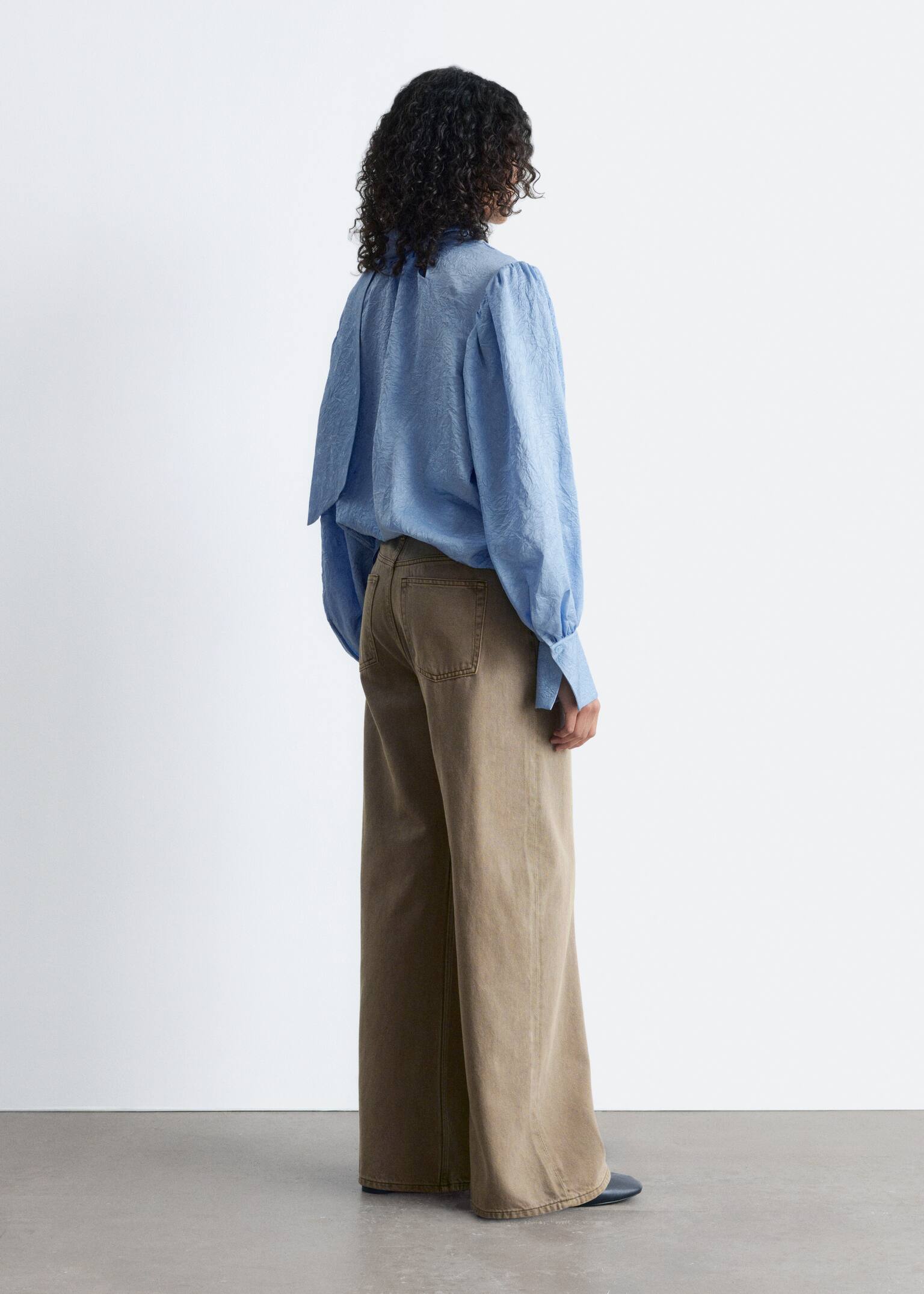 Relaxed Wide-Leg Jeans - Kakigroen/Roestbruin/Beige/Black/Lichtgeel/Light blue/Roze - 4