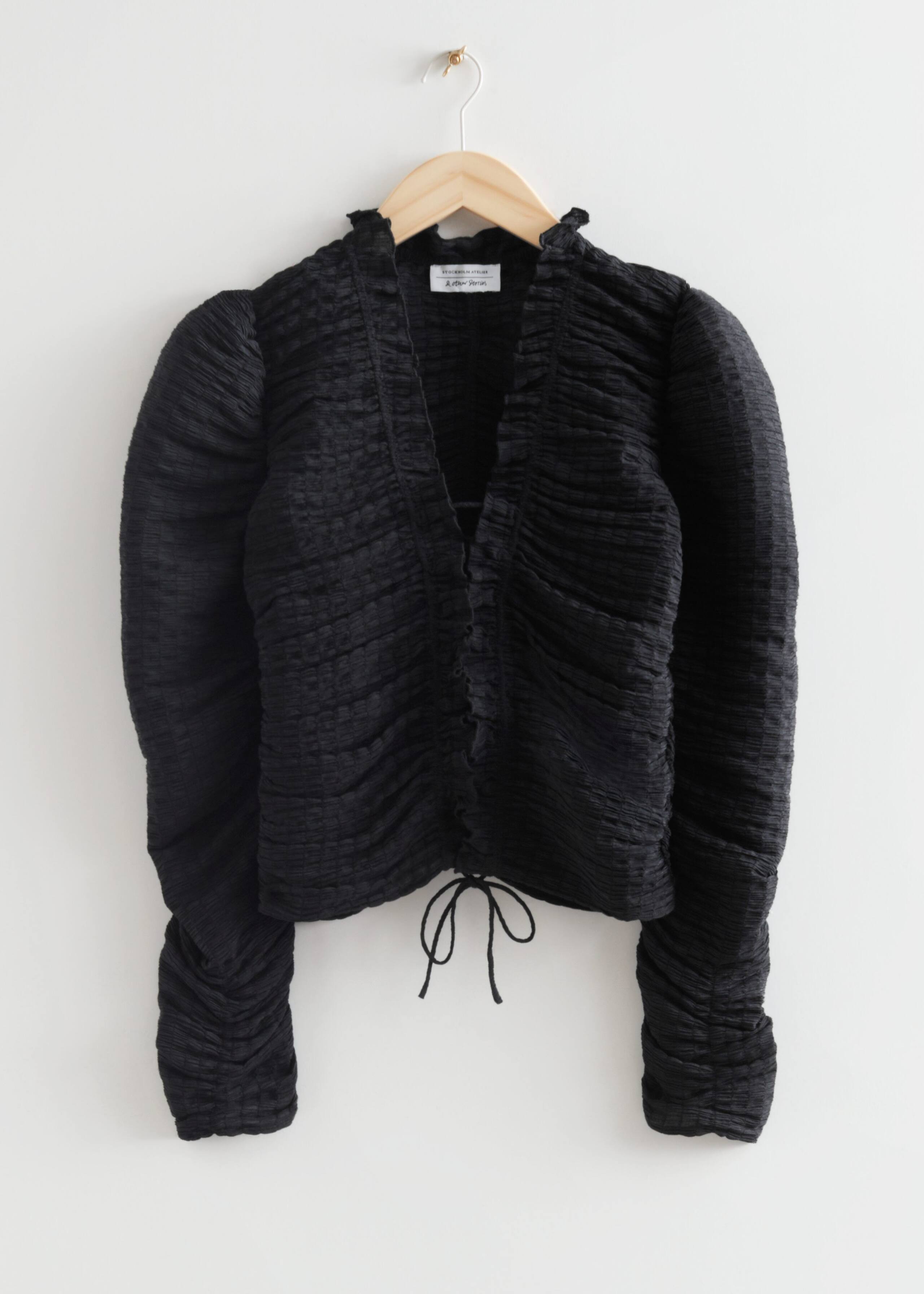 RuchedTieFrontTop - Black - Natura morta