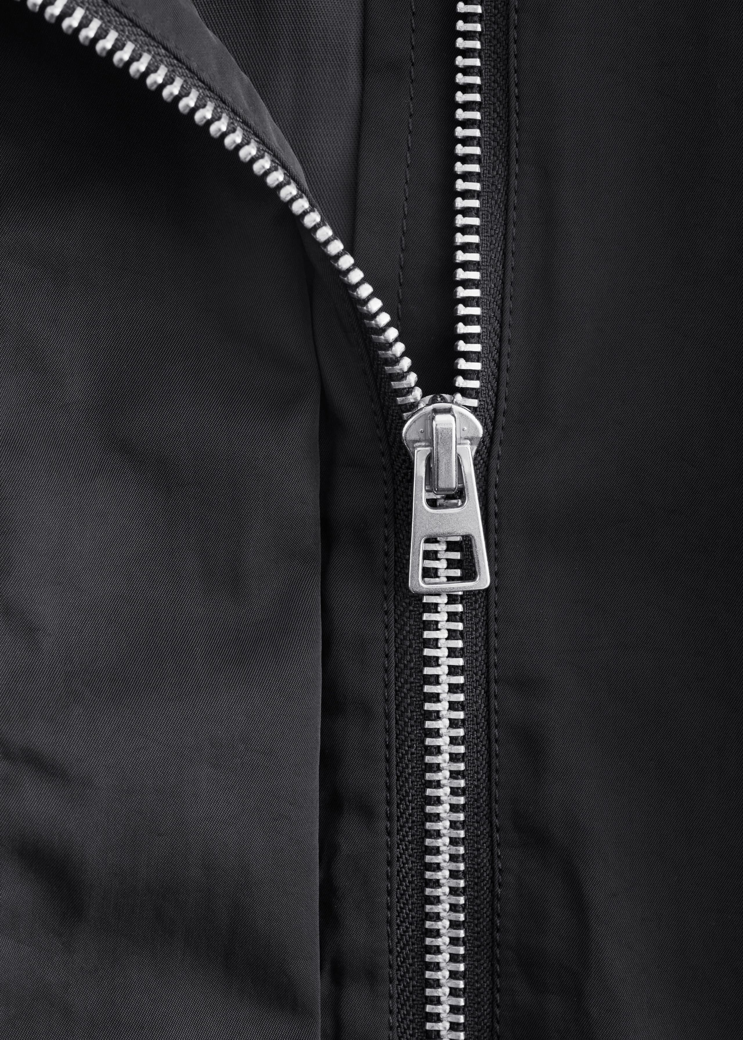 Nylon Funnel-Collar Jacket - {{variantName}} - Descriptive Detail