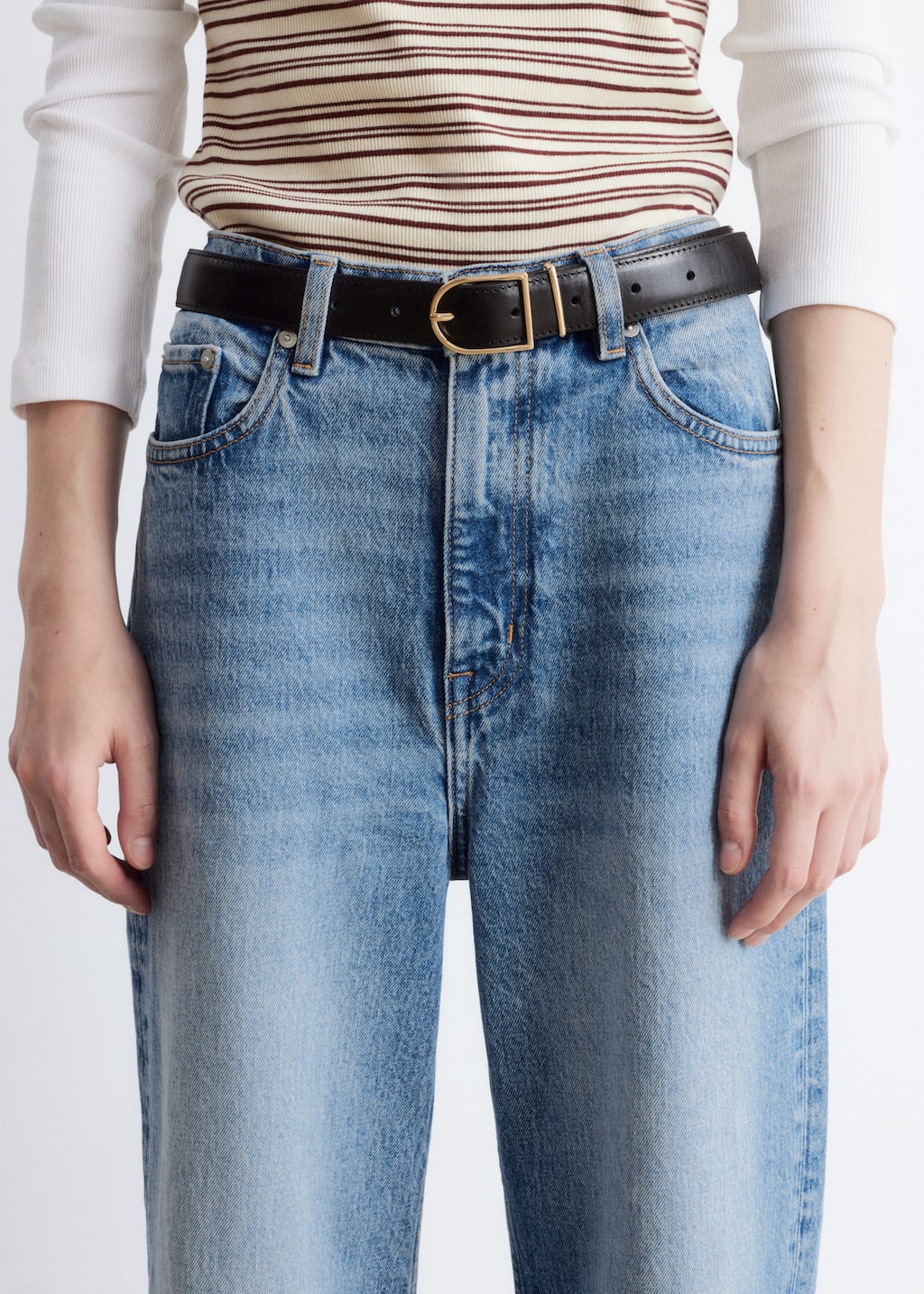 Image of Cropped Wide-Leg Jeans