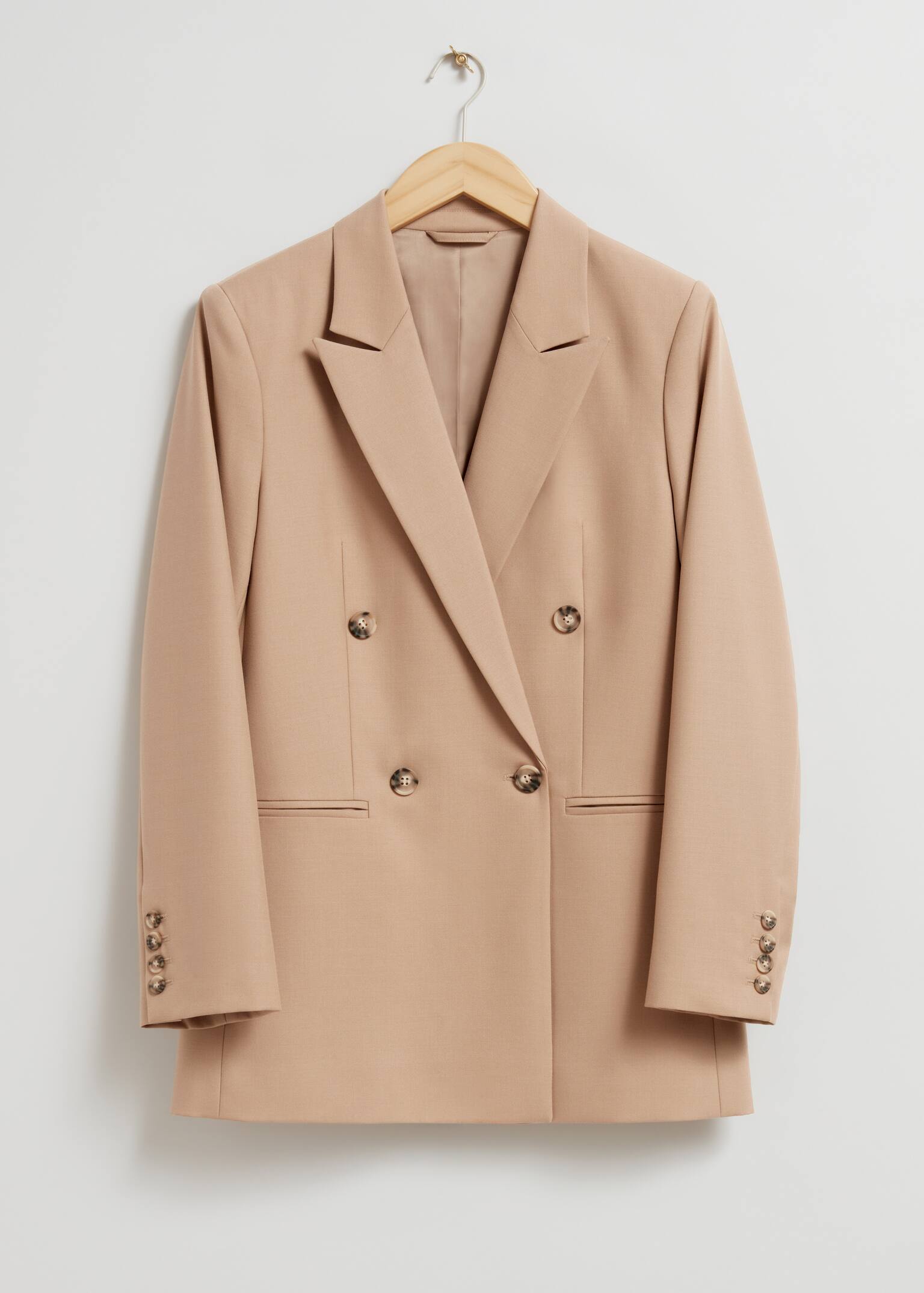 Tailored Blazer - Dusty Beige