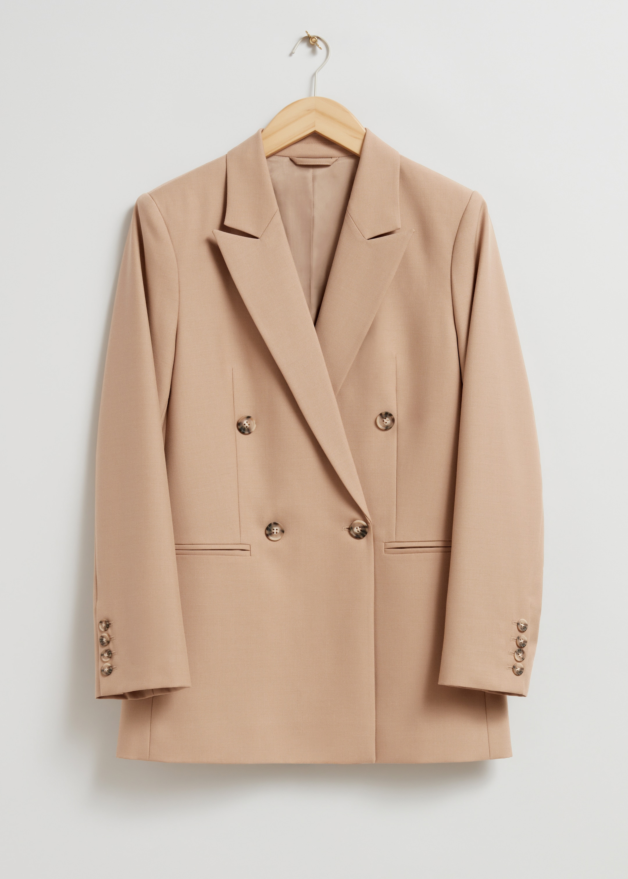 View larger image: Tailored Blazer - Dusty Beige - Ladies | H&M GB 1