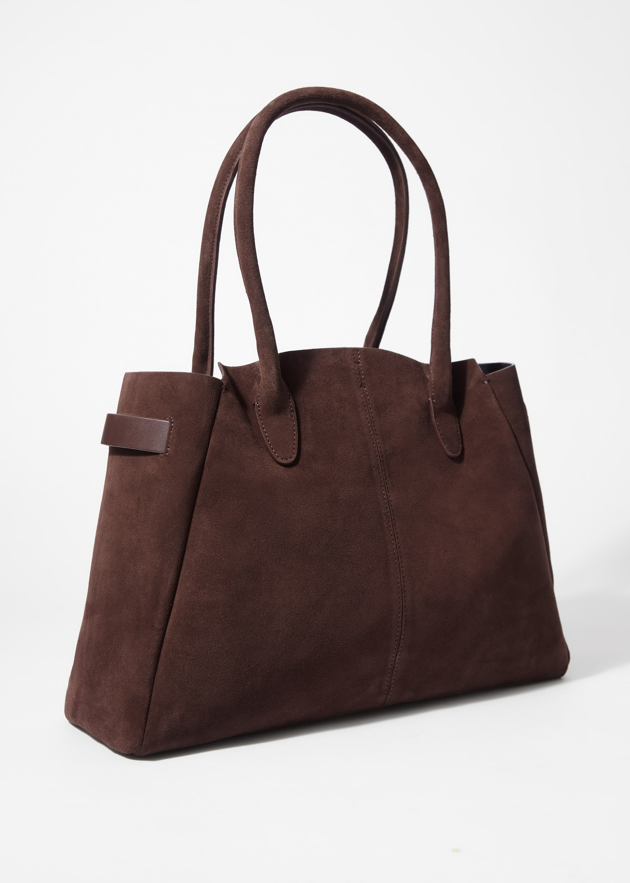 Zobraziť väčší obrázok: Suede Tote Bag - Tmavohnedá - ŽENY | H&M SK 4