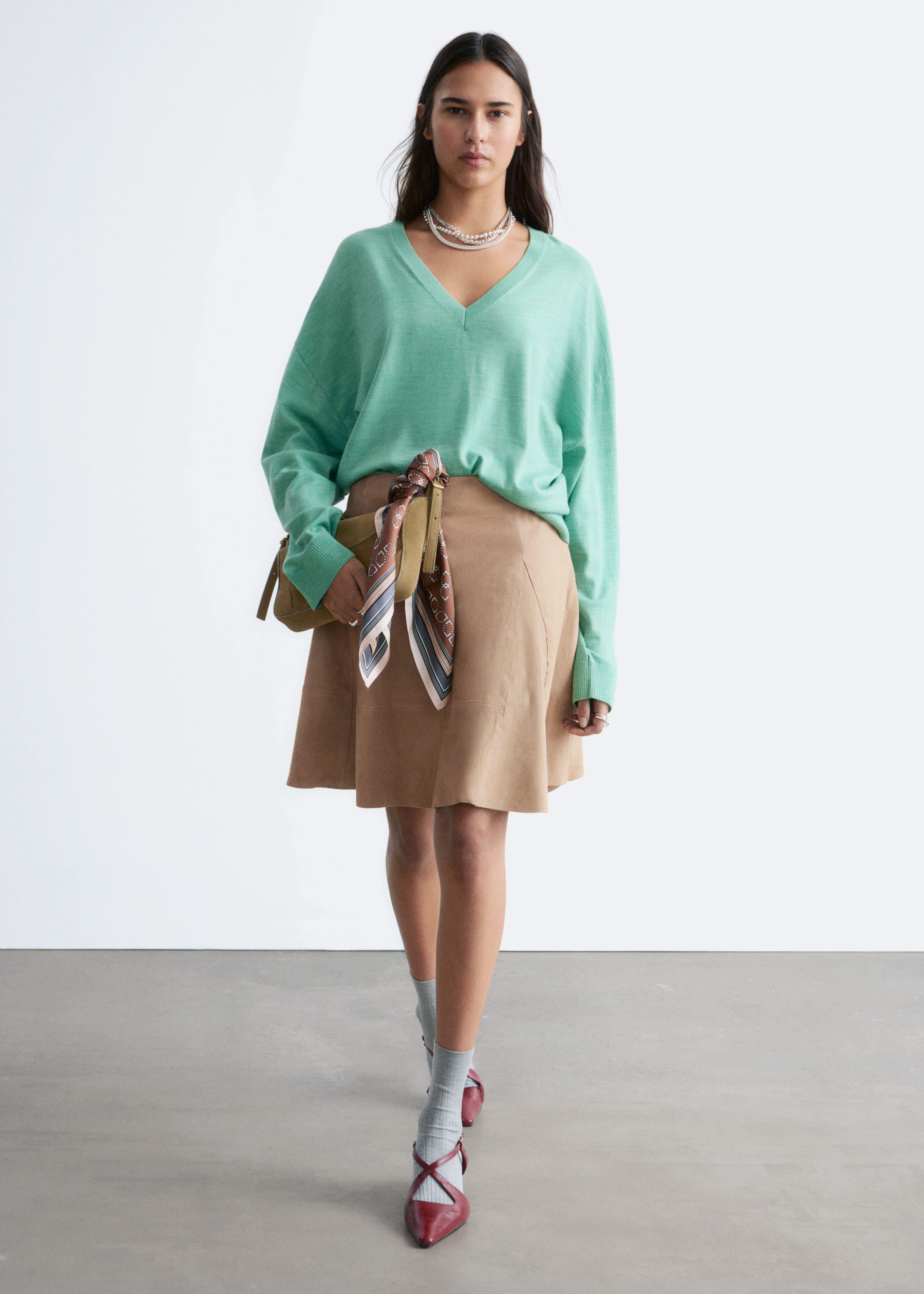 Image of V-Neck Wool Jumper