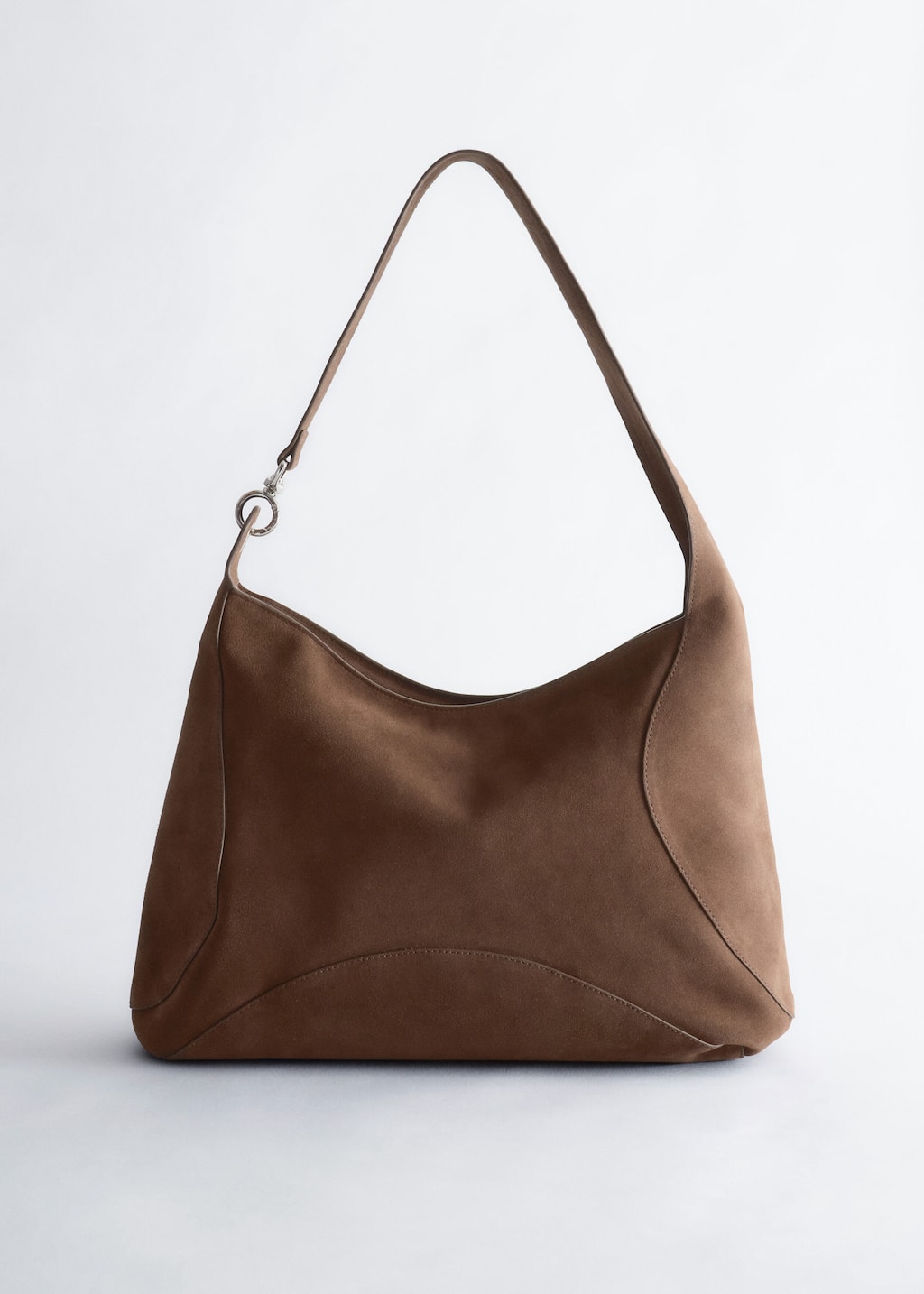 Style Edit 10 Split-Suede Carryall Bag i mørkebrunt semsket skinn