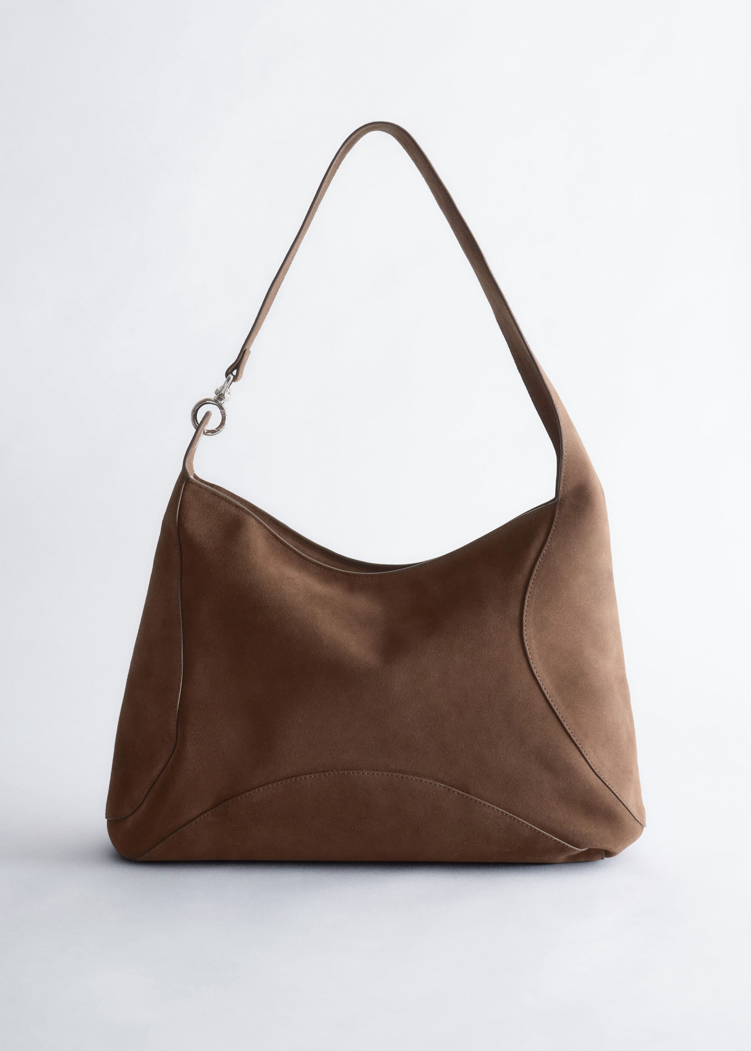 Split-Suede Carryall Bag - Dark Brown - Still Life