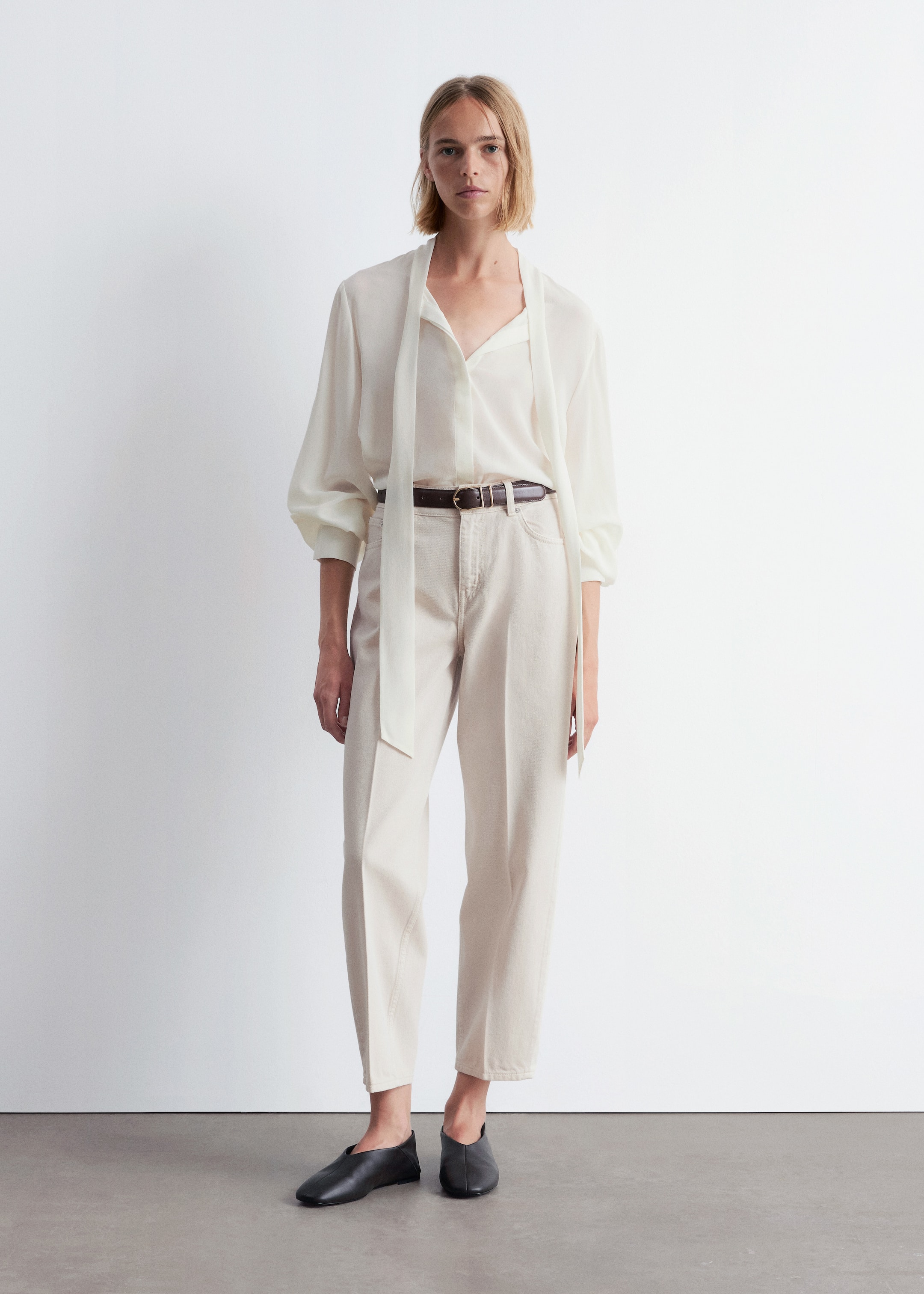 Grotere afbeelding bekijken: Tapered Jeans - Crèmewit - DAMES | H&M BE 3