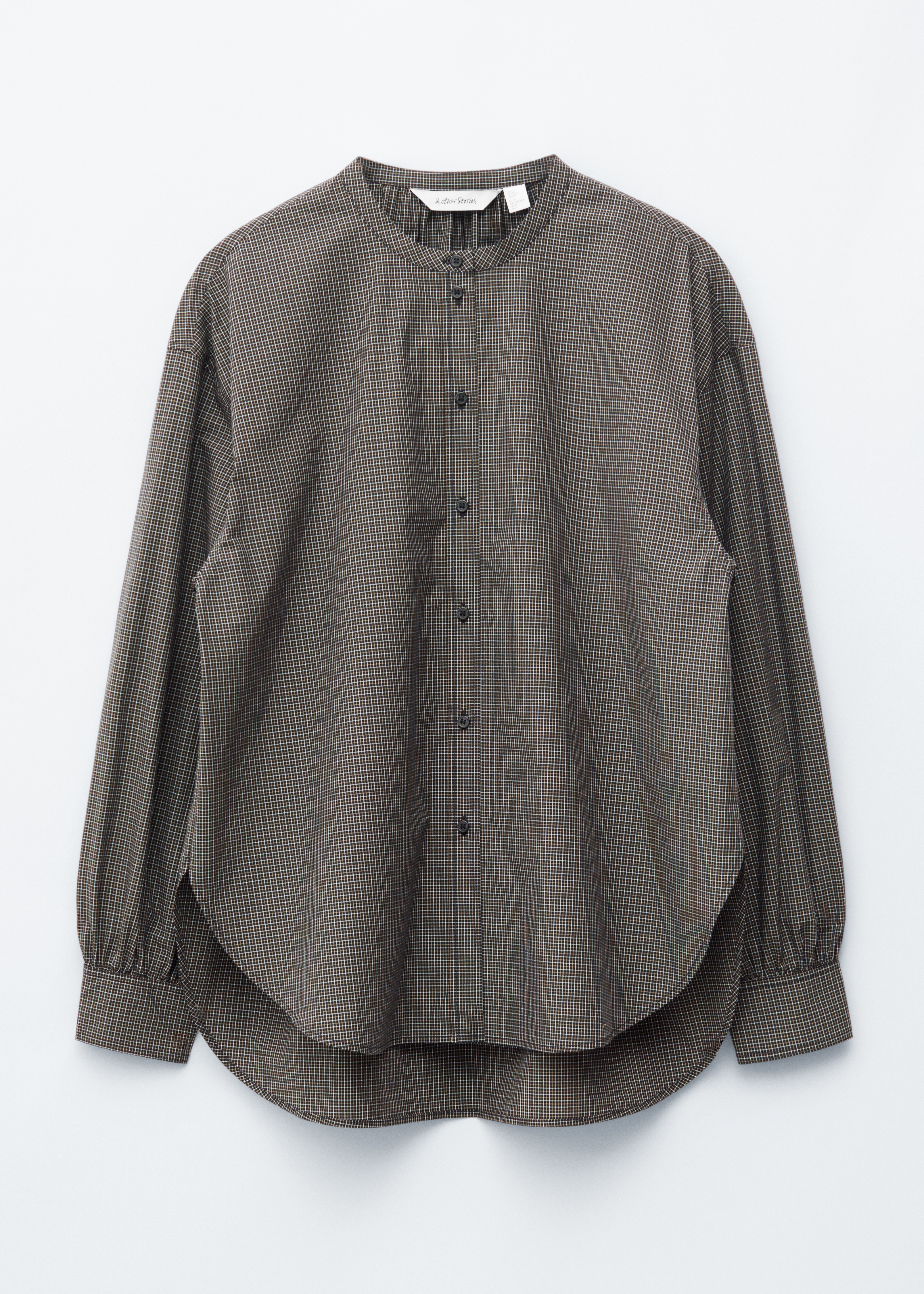 Hemd mit Oversized-Passform aus Baumwolle - Schwarz/Kariert/Blau/Kariert/Weiß