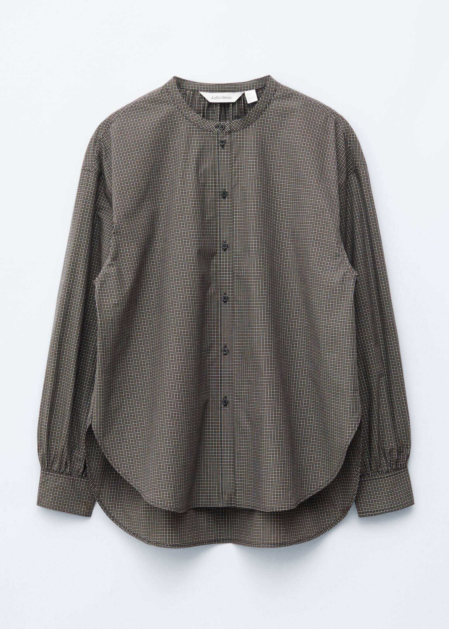 Chemise oversize en coton - Noir à carreaux/Blanc/Bleu/À carreaux - 2