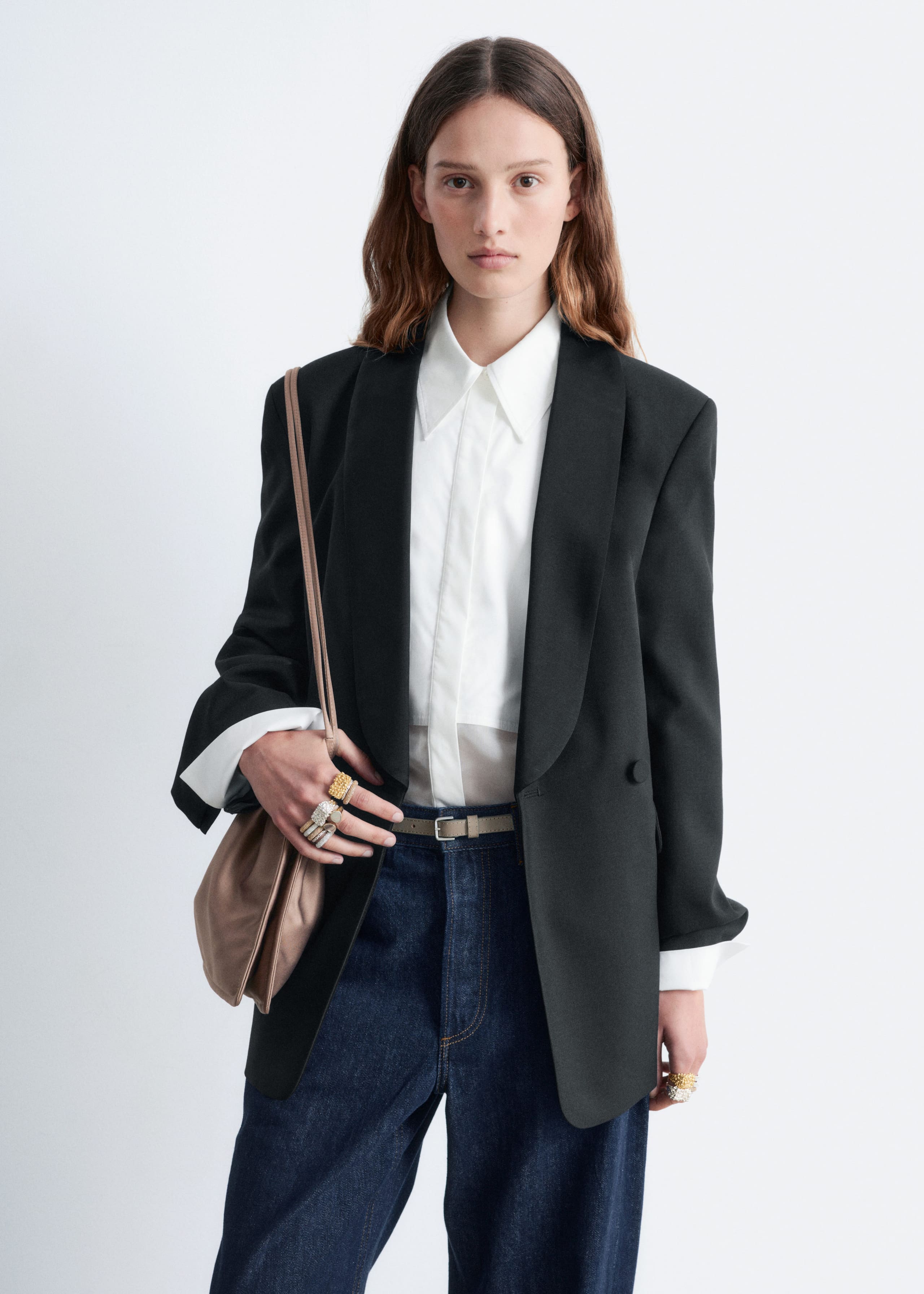 Image of Double-Breasted Wool Blazer