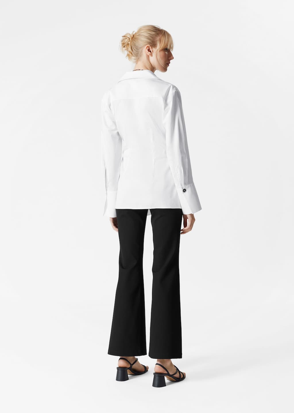 Kopertowa koszula – Biały – Lookbook
