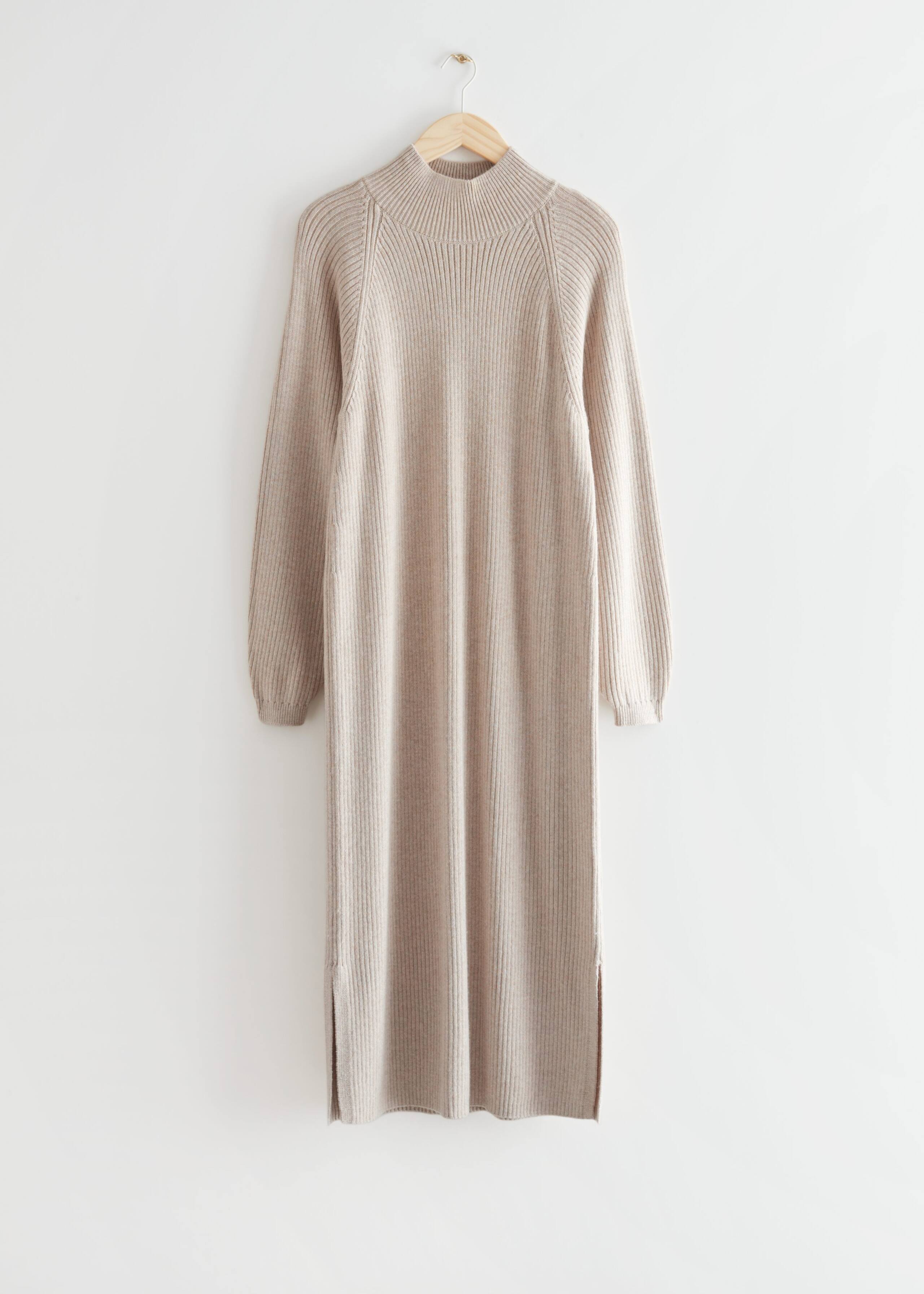 Rib Knit Midi Dress - Dark Green - Still Life