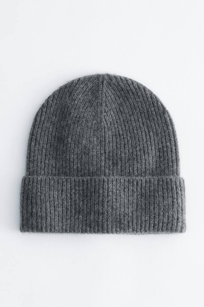 Cashmere Beanie - Grey/Light Blue/Blue/Red/Teal Green/Black/Beige/Mahogany - 1
