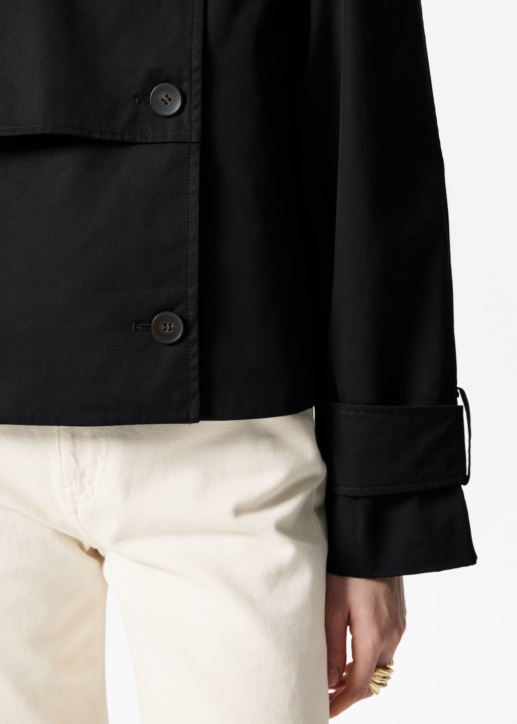 Image of Short Trench Coat Jacket
