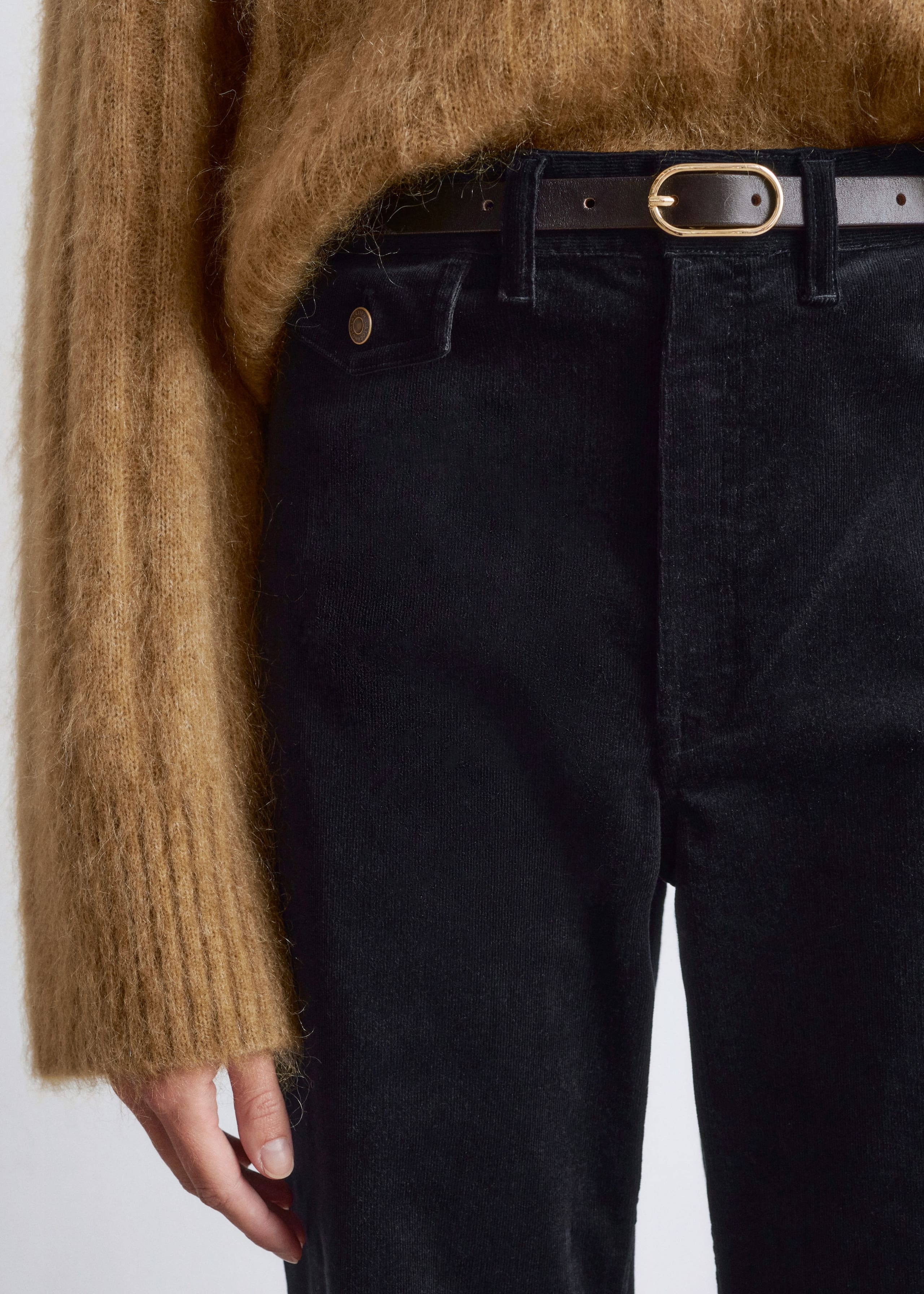 Image of Flared Corduroy Trousers