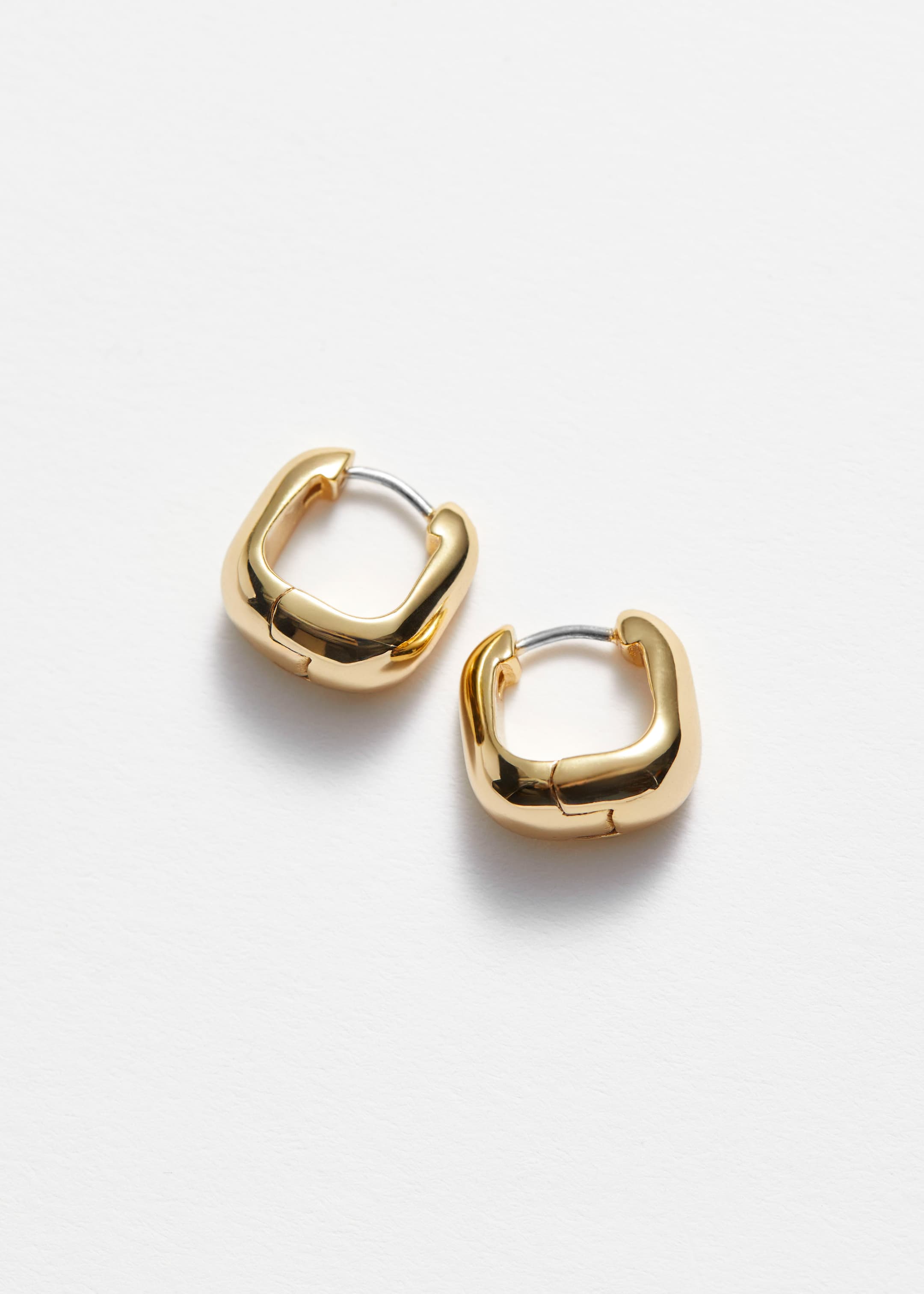 View larger image: Square Hoop Earrings - Gold - Ladies | H&M GB 1