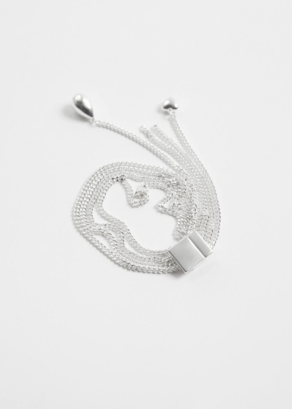 HeartDropChainBracelet - Silver - Natura morta