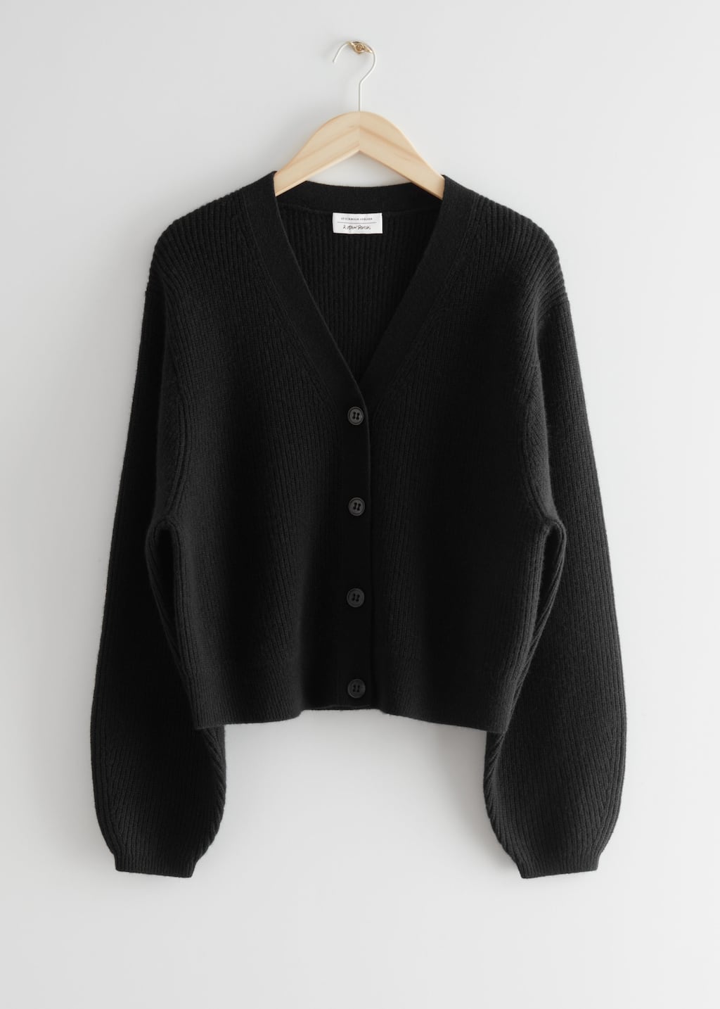 Boxy Wool Knit Cardigan - Bright Blue - Still Life