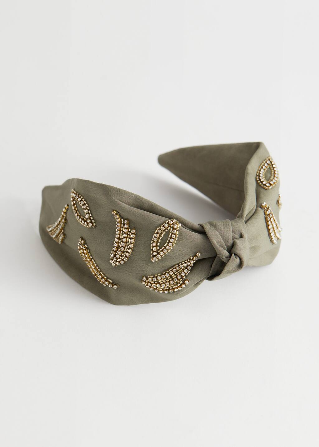 Beaded Front Knot Headband