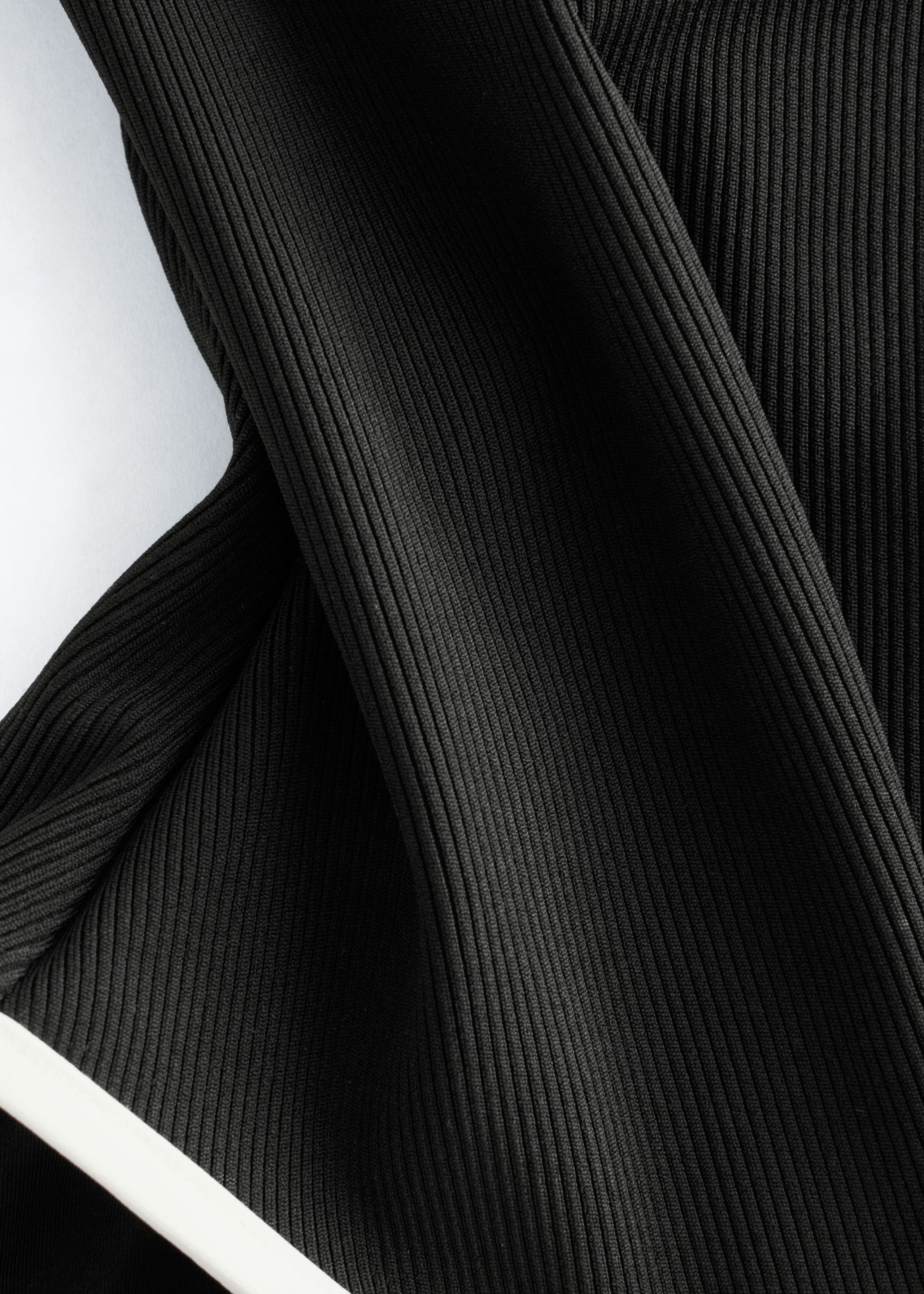 Image of Contrast-Trim Rib Swimsuit