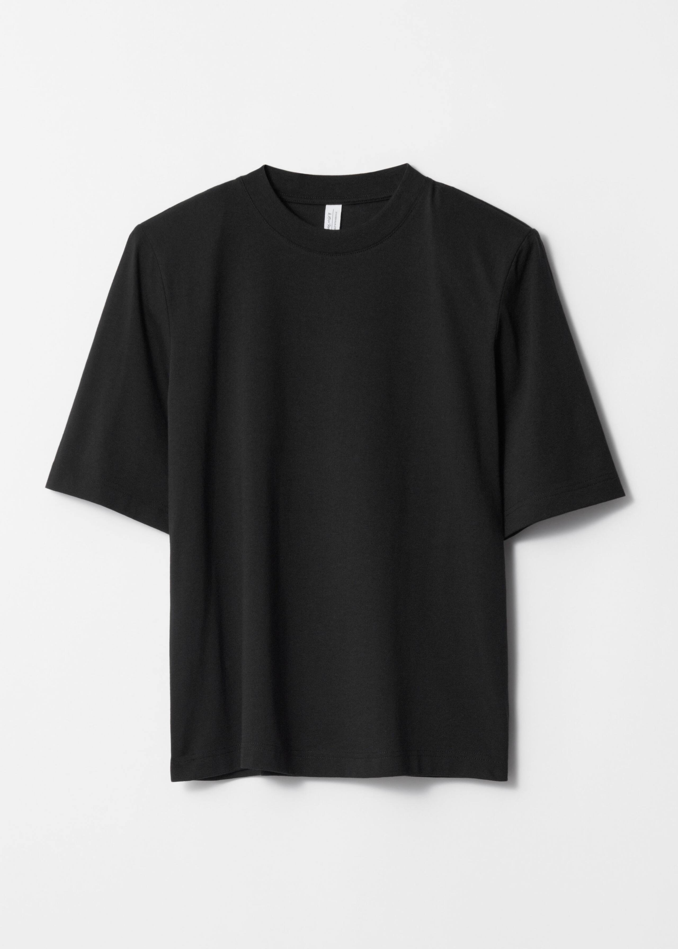 T-Shirt aus Baumwolle mit gepolsterten Schultern - Weiß - Stillleben