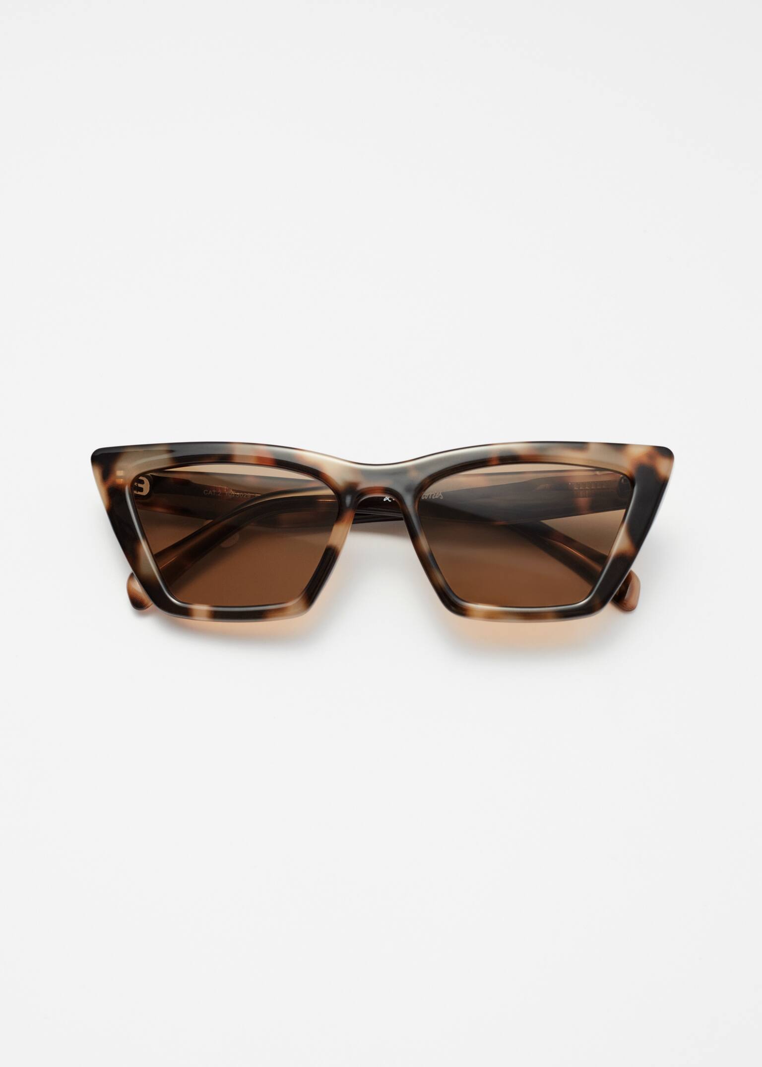 Gafas de sol angulares tipo Cat Eye - Carey/Marrón/Negro/Carey beige/Verde/Negro/Naranja claro