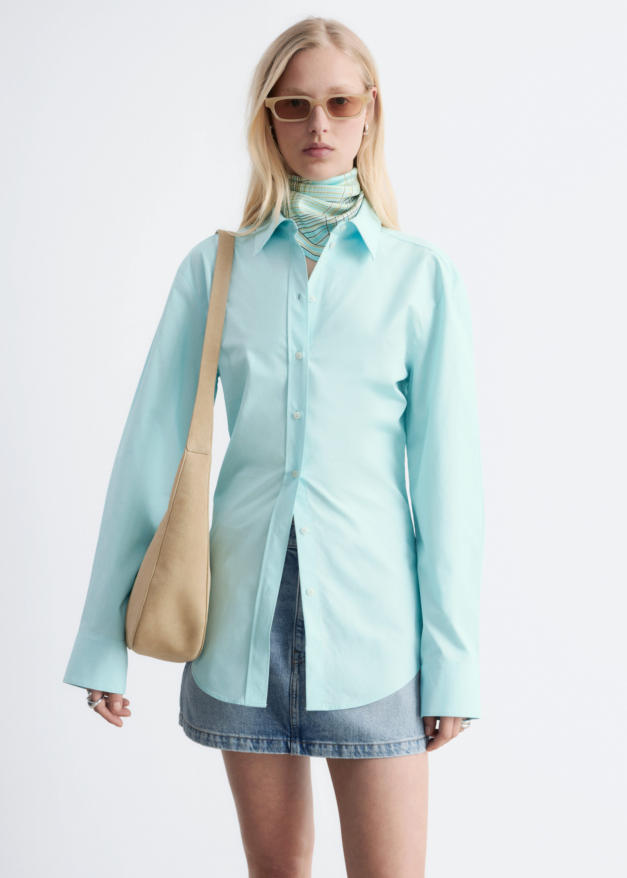 Tapered Cotton Shirt