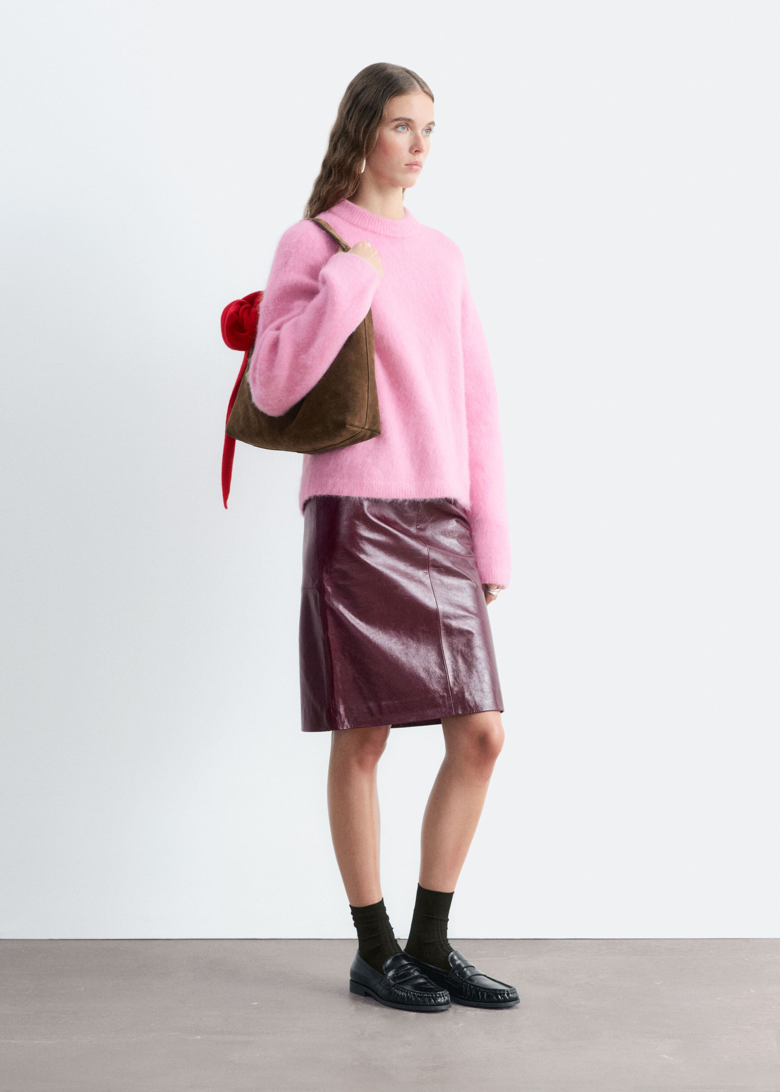Mohair-Blend Jumper - Dark Mole - Lookbook