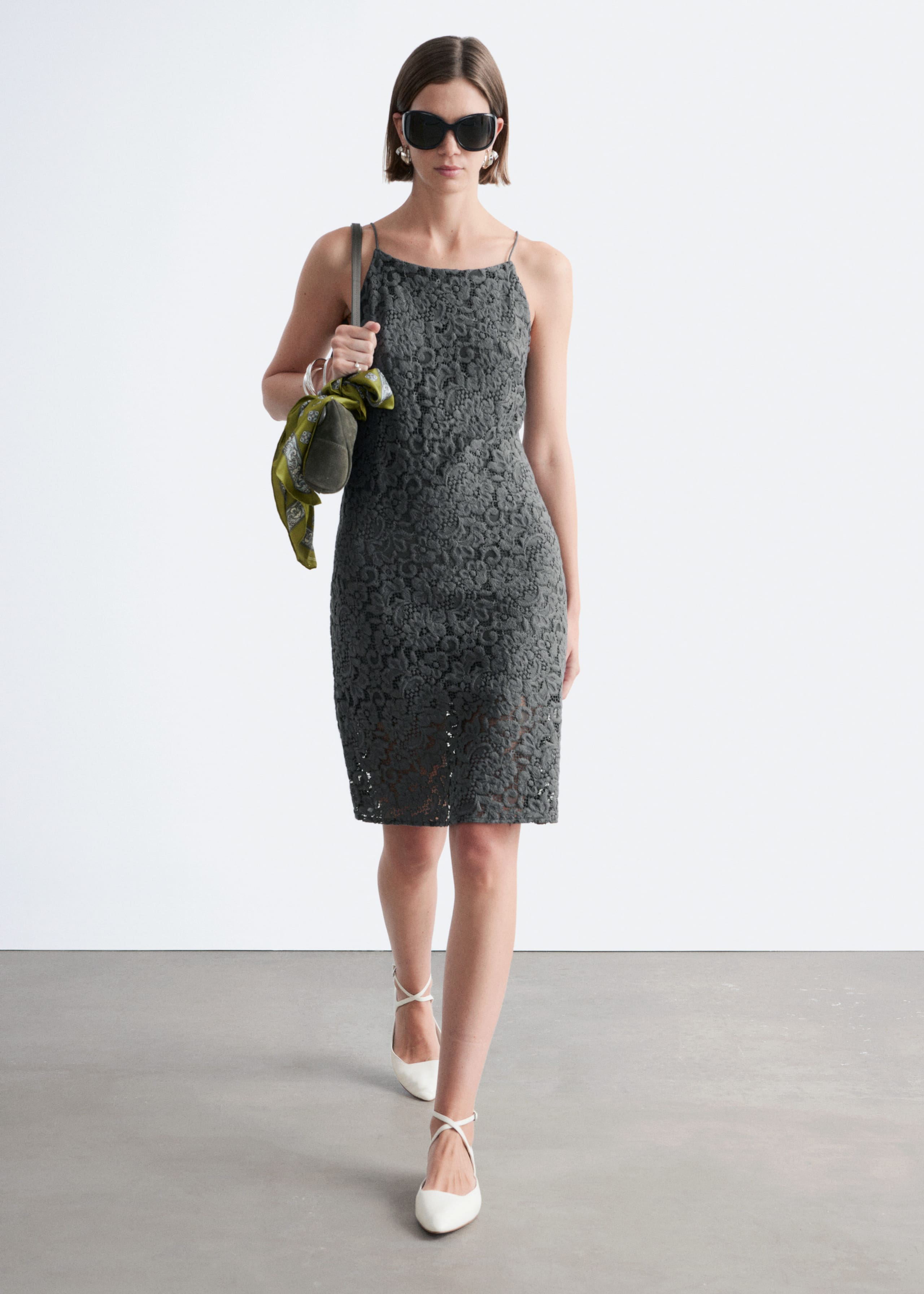 Image of Midikleid mit Spitze