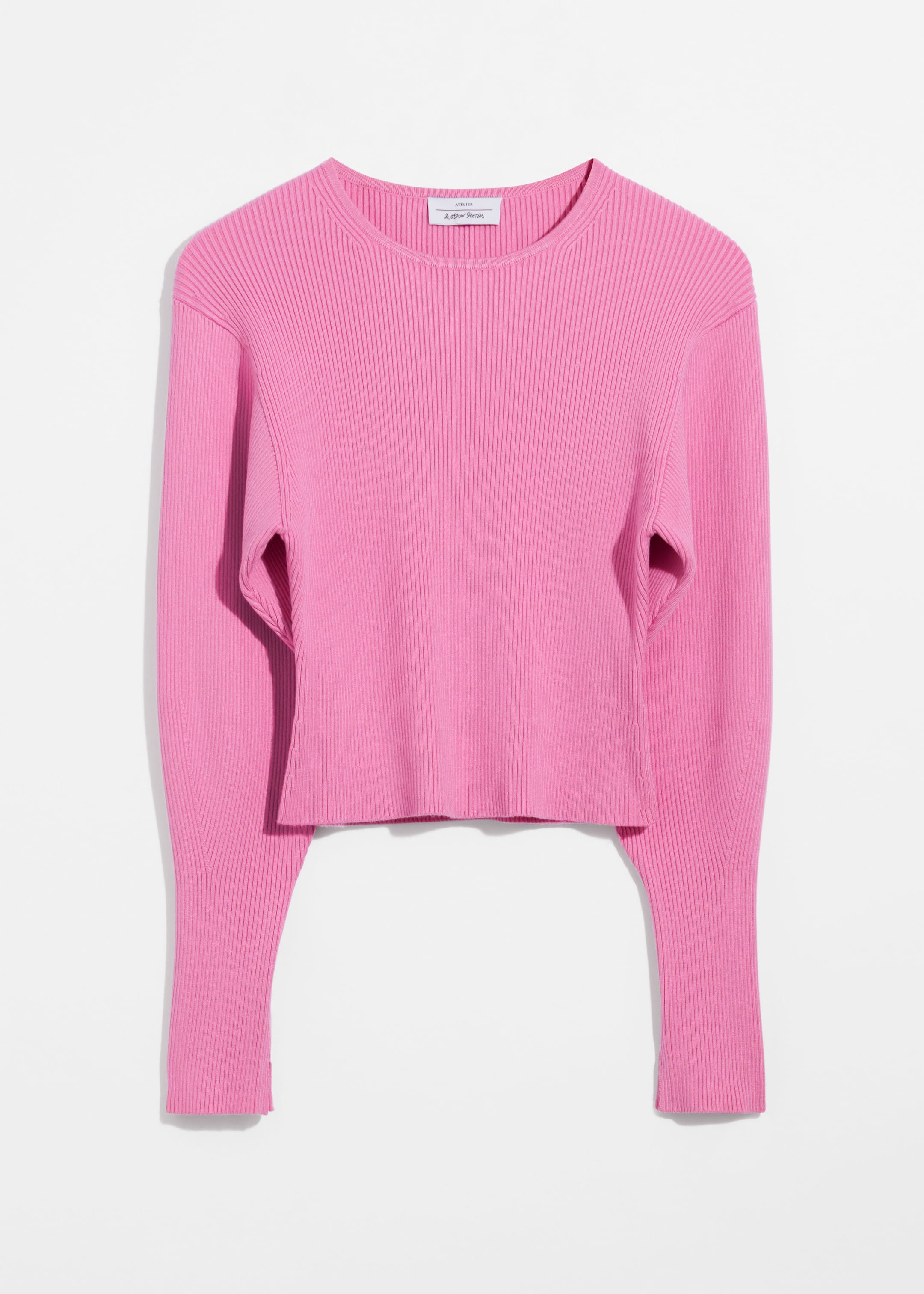 Se større billede: Ribstrikket top - Pink - DAME | H&M DK 1