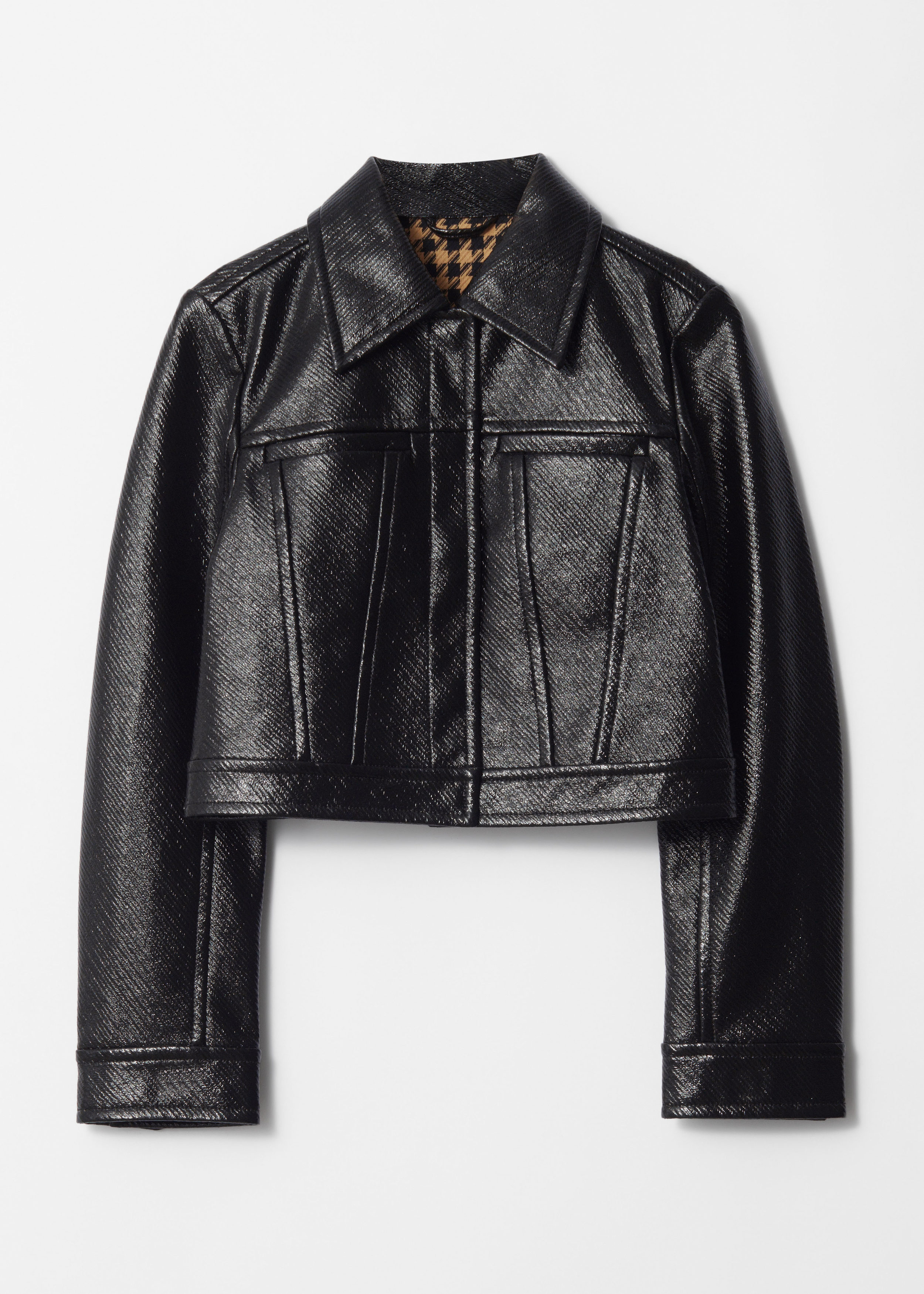 Short Patent Jacket - Black - Jackets | & Other Stories US