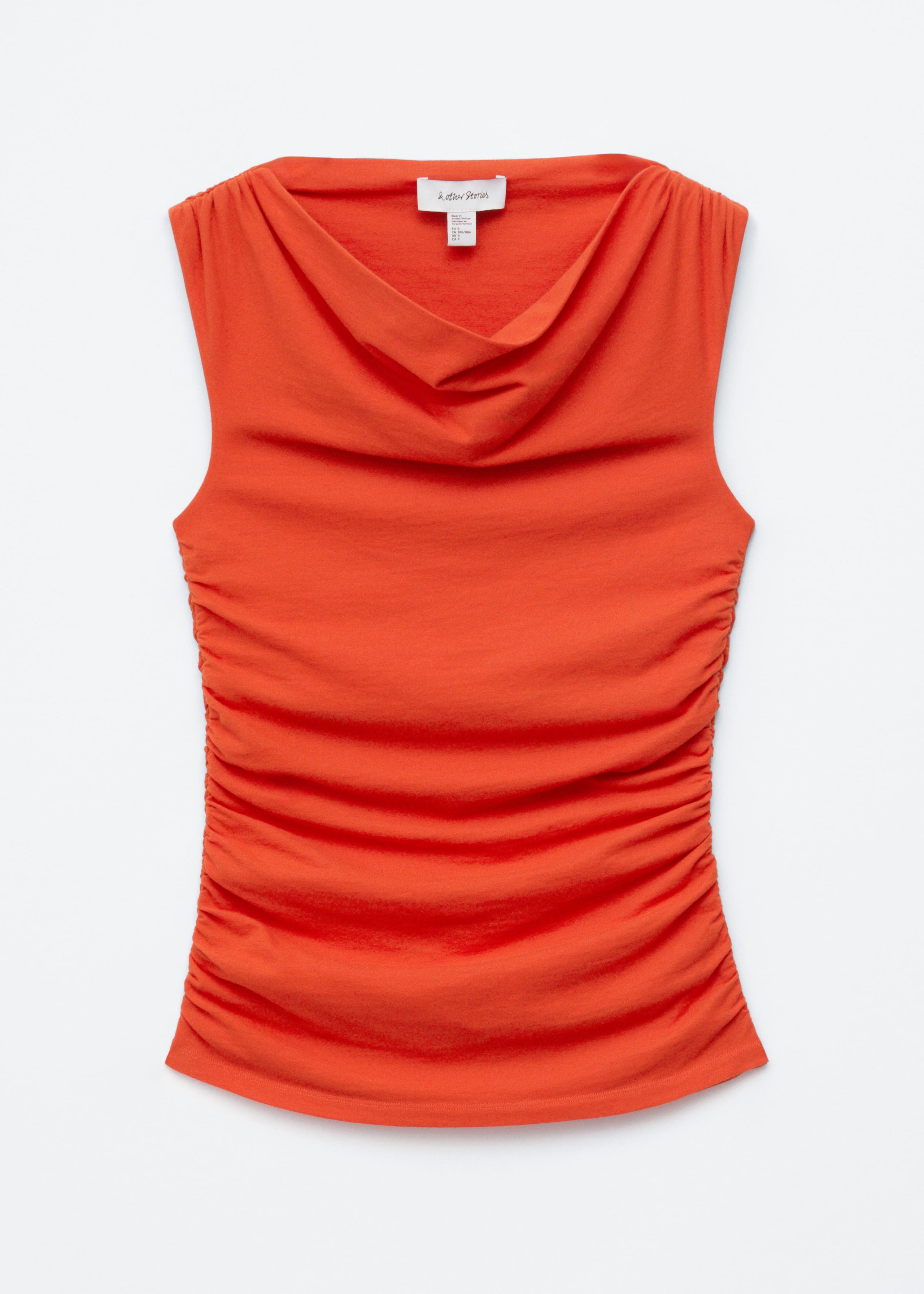 Image of Maglia con collo ad anello drappeggiato